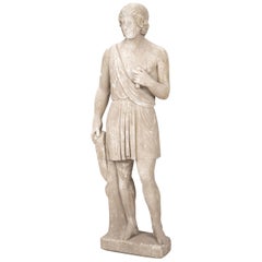 Italian Cast Stone Standing Sculpture of Roman