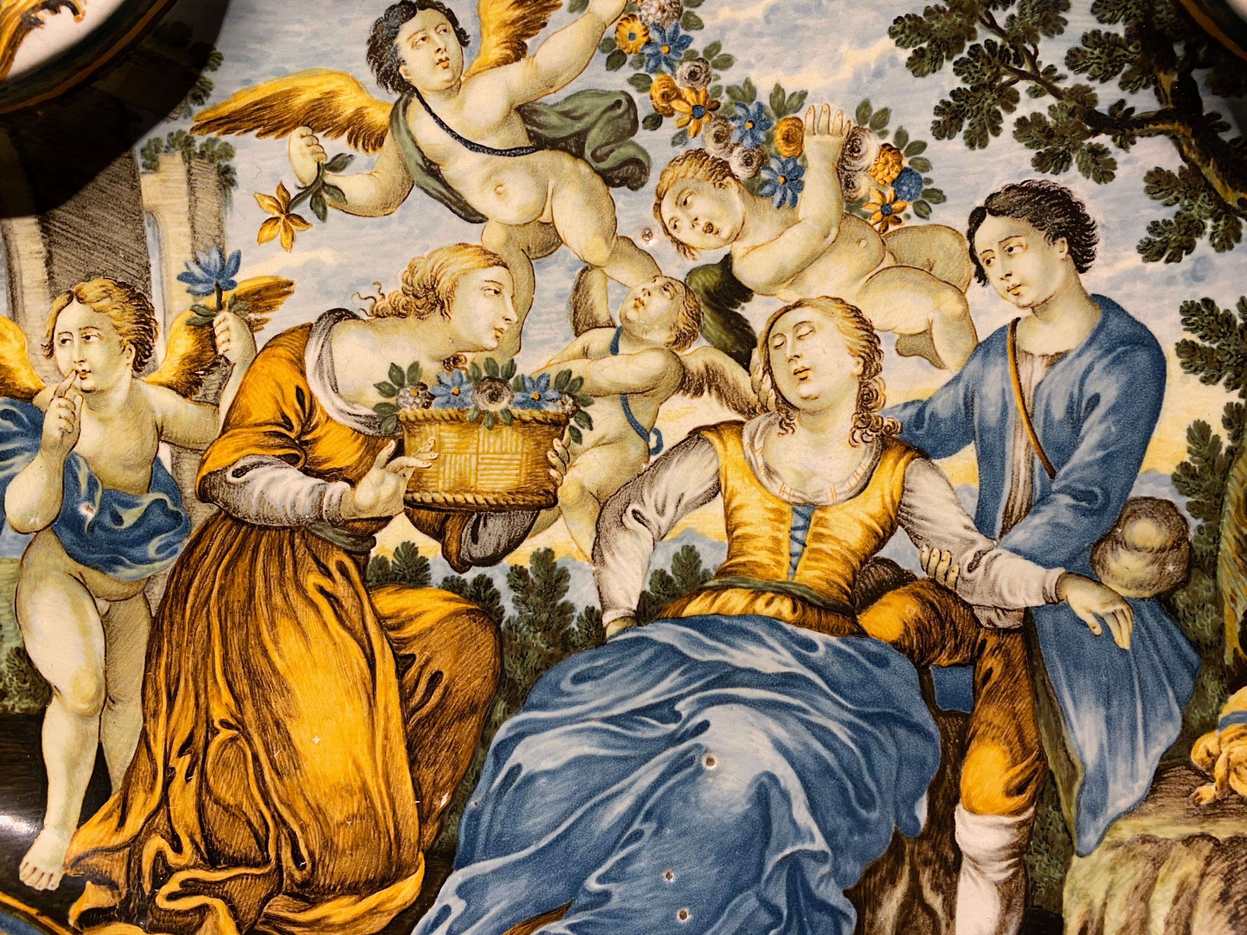 Italian Castelli Majolica Plate 1
