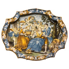 Italian Castelli Majolica Plate