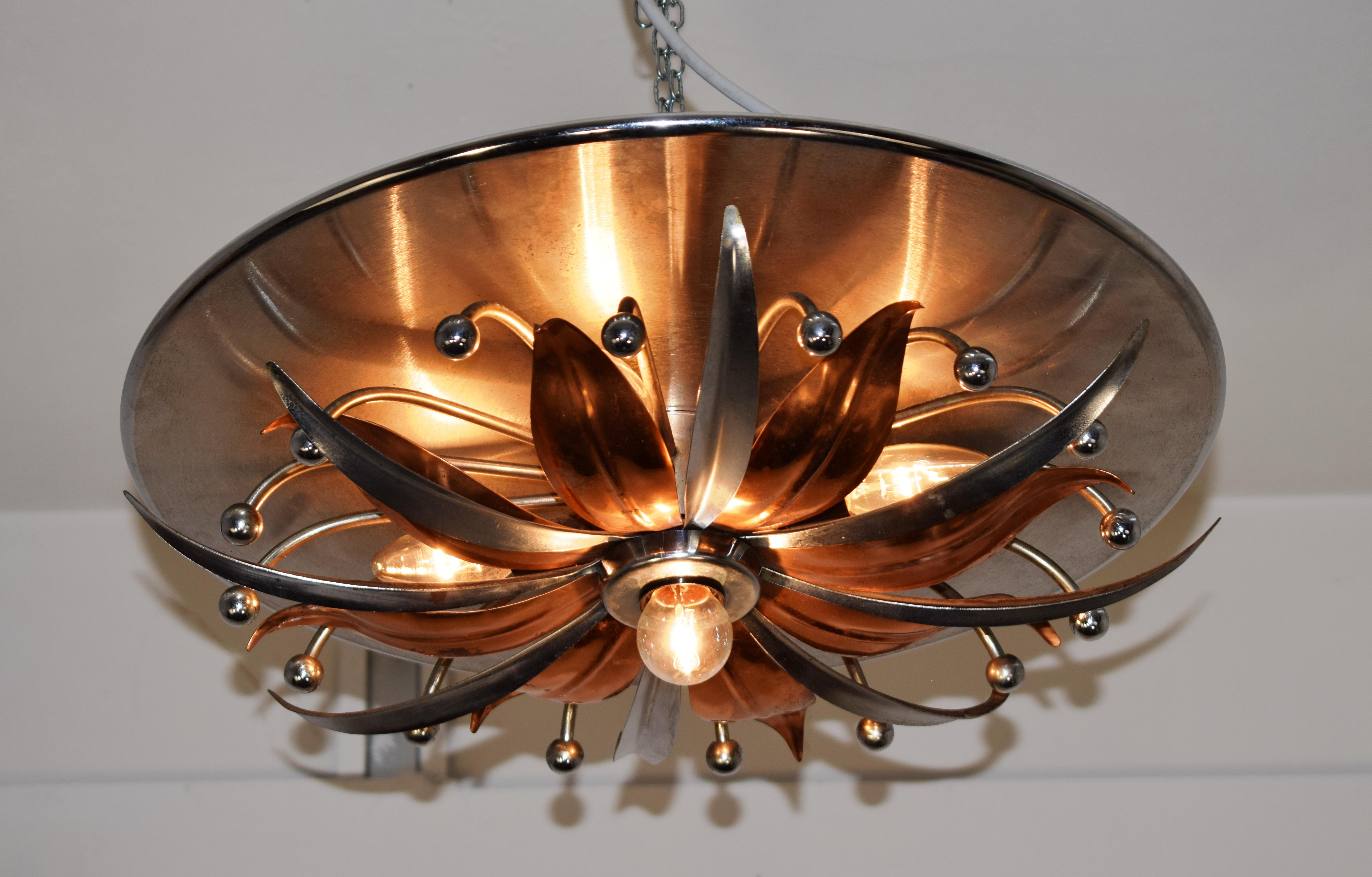 Italian Ceiling Lamp, 1960s In Good Condition In Palermo, PA