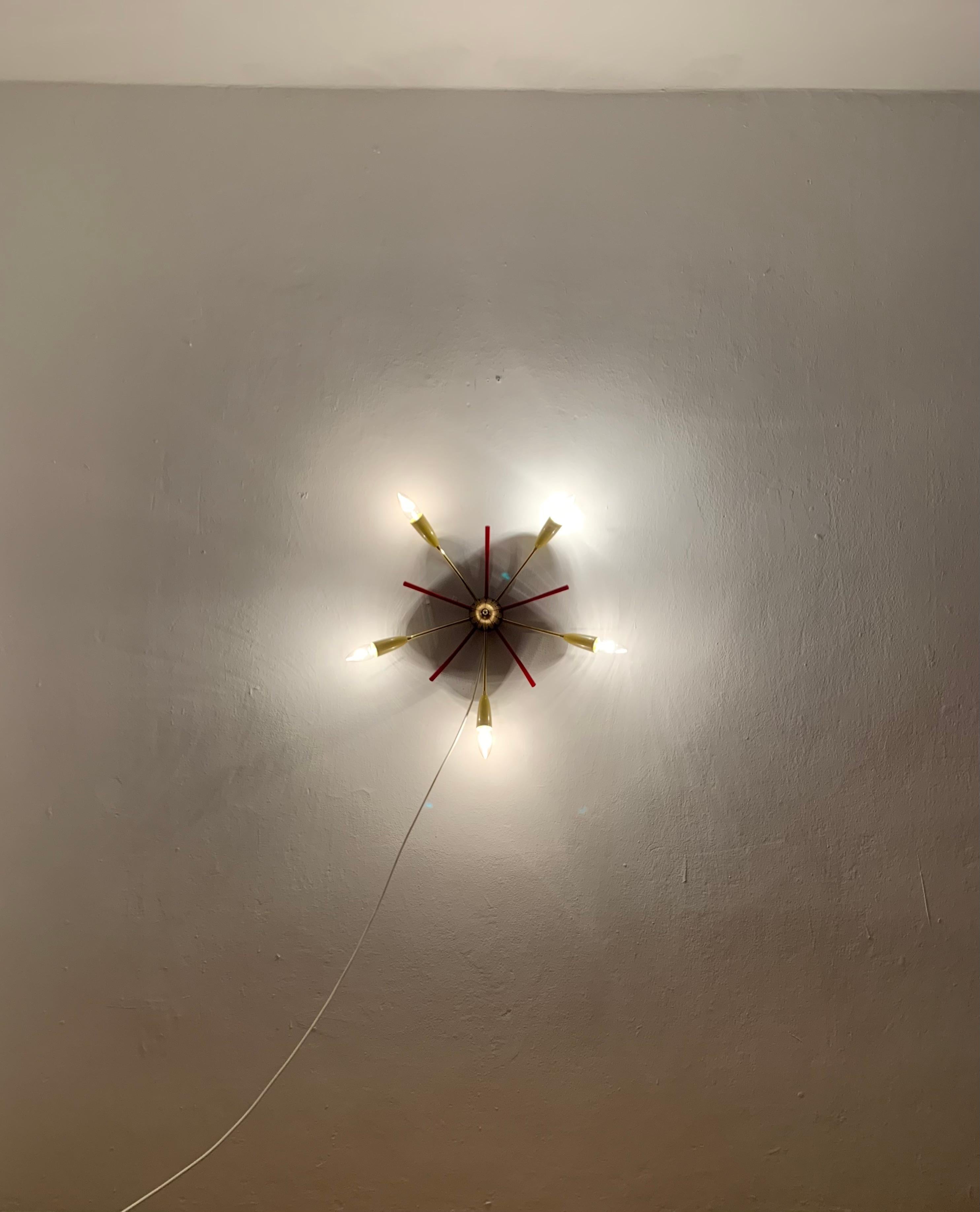Italian Ceiling Lamp For Sale 3