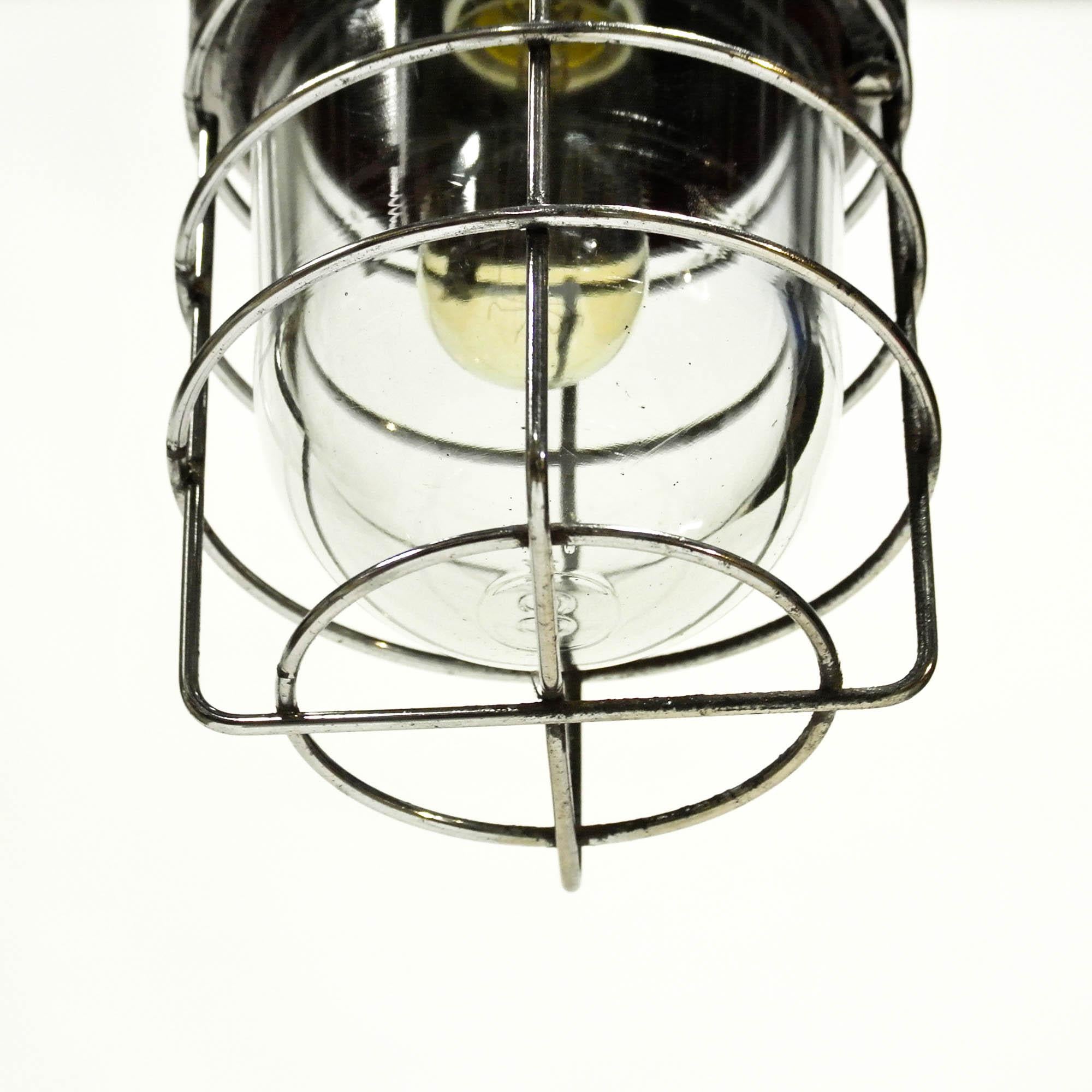 Industrial Italian Ceiling Lamp from Chemical Industry, Italy, circa 1960-1696