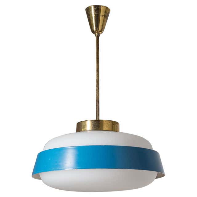 Rare pendant light italian design dating from the 1950s For Sale at 1stDibs