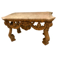 Italian center table in the rococo taste