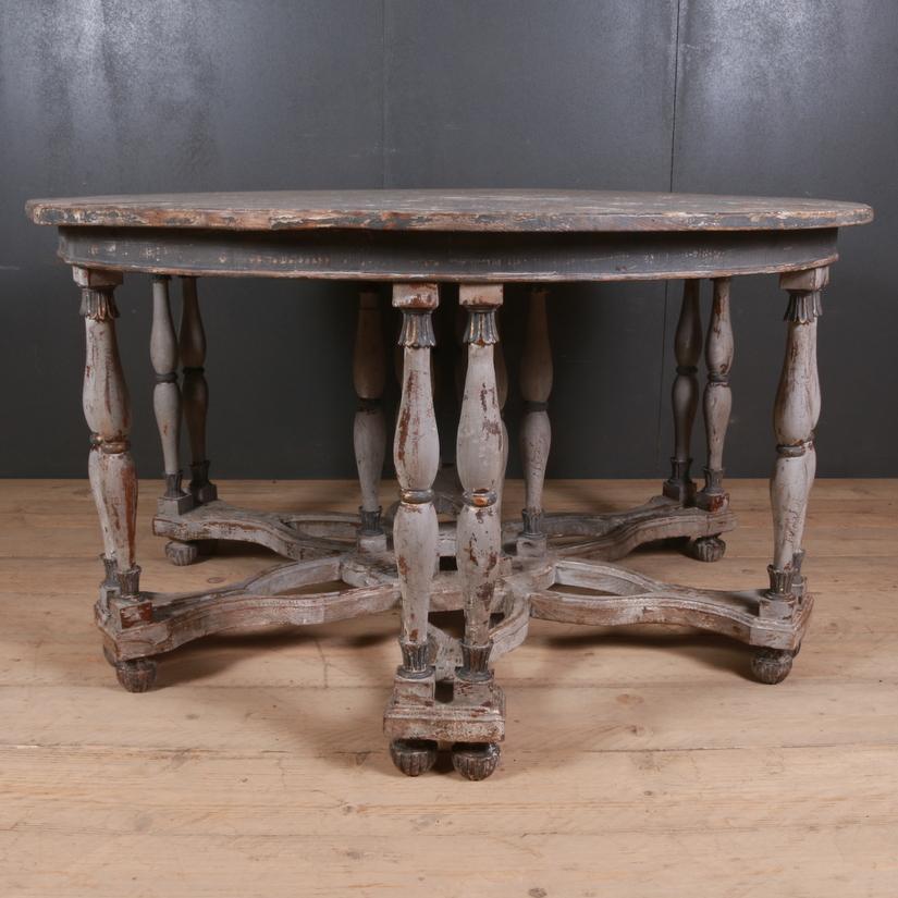 Great looking Italian centre table or console tables made from 19th century components

Dimensions:
57.5 inches (146 cms) wide
29 inches (74 cms) deep
31 inches (79 cms) high
58 inches (147 cms) diameter.

 