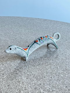 Figura di animale in ceramica italiana di Roberto Rigon