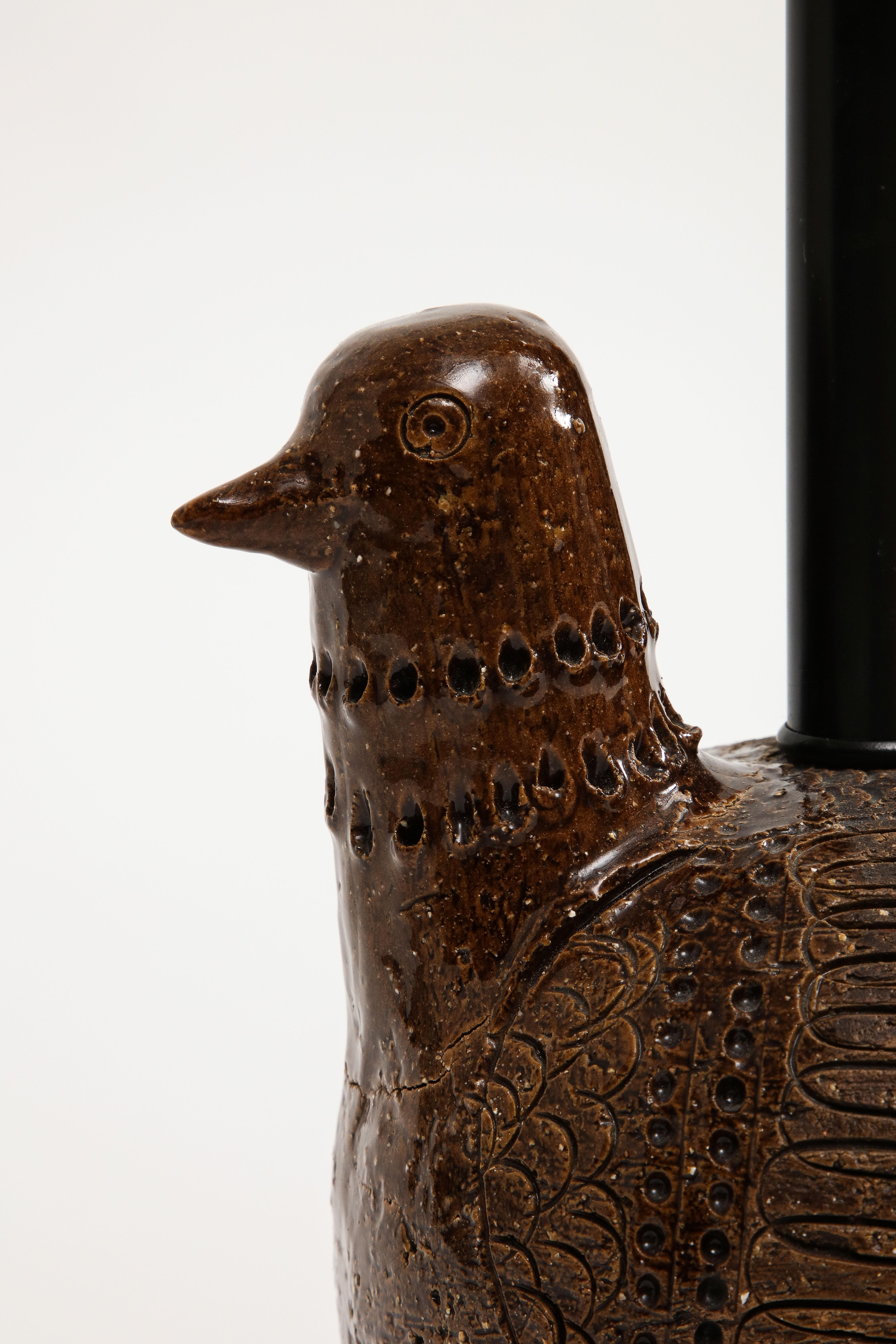 Italian Ceramic Bird Table Lamp by Aldo Londi for Bitossi  5