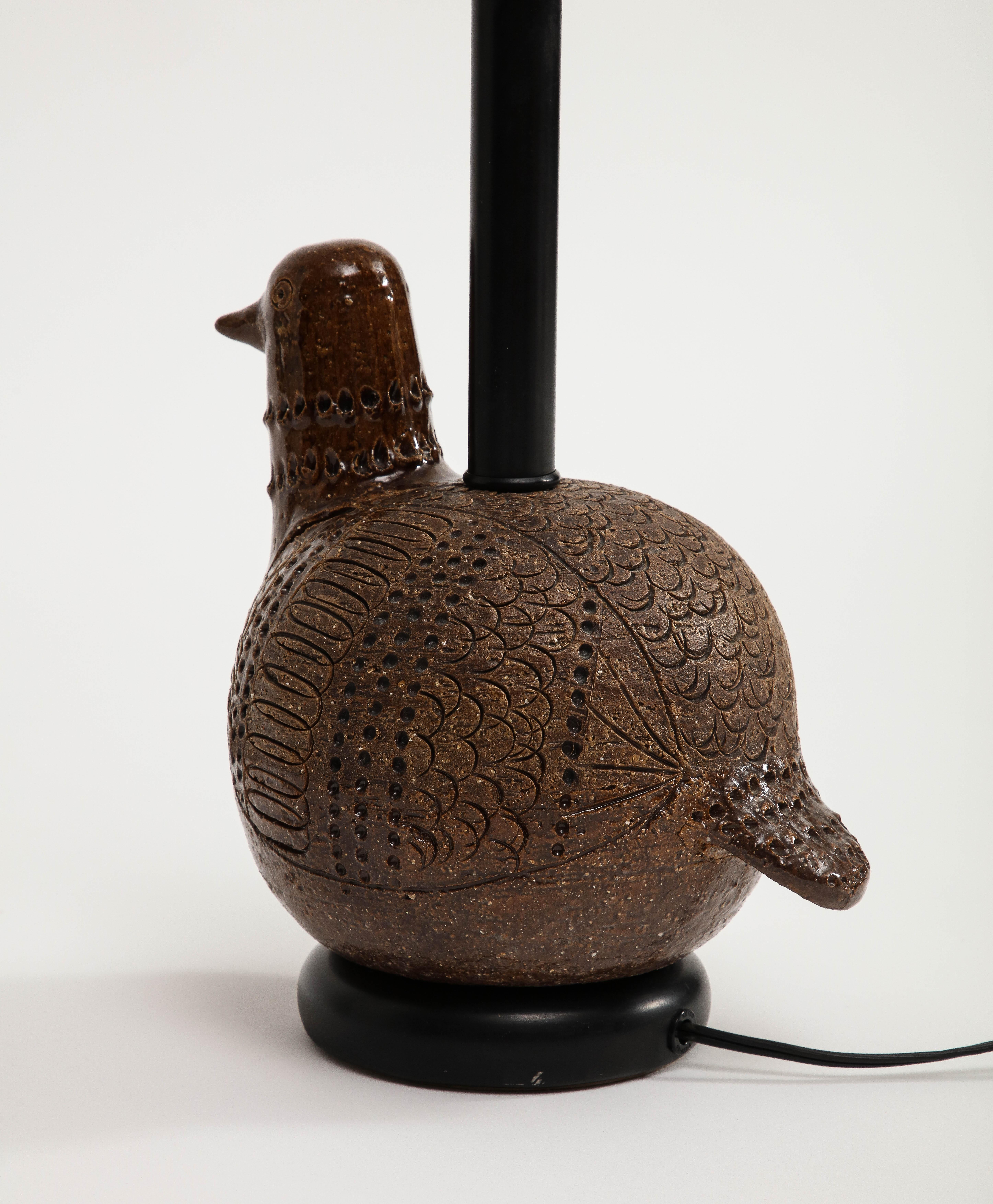 Italian Ceramic Bird Table Lamp by Aldo Londi for Bitossi  6