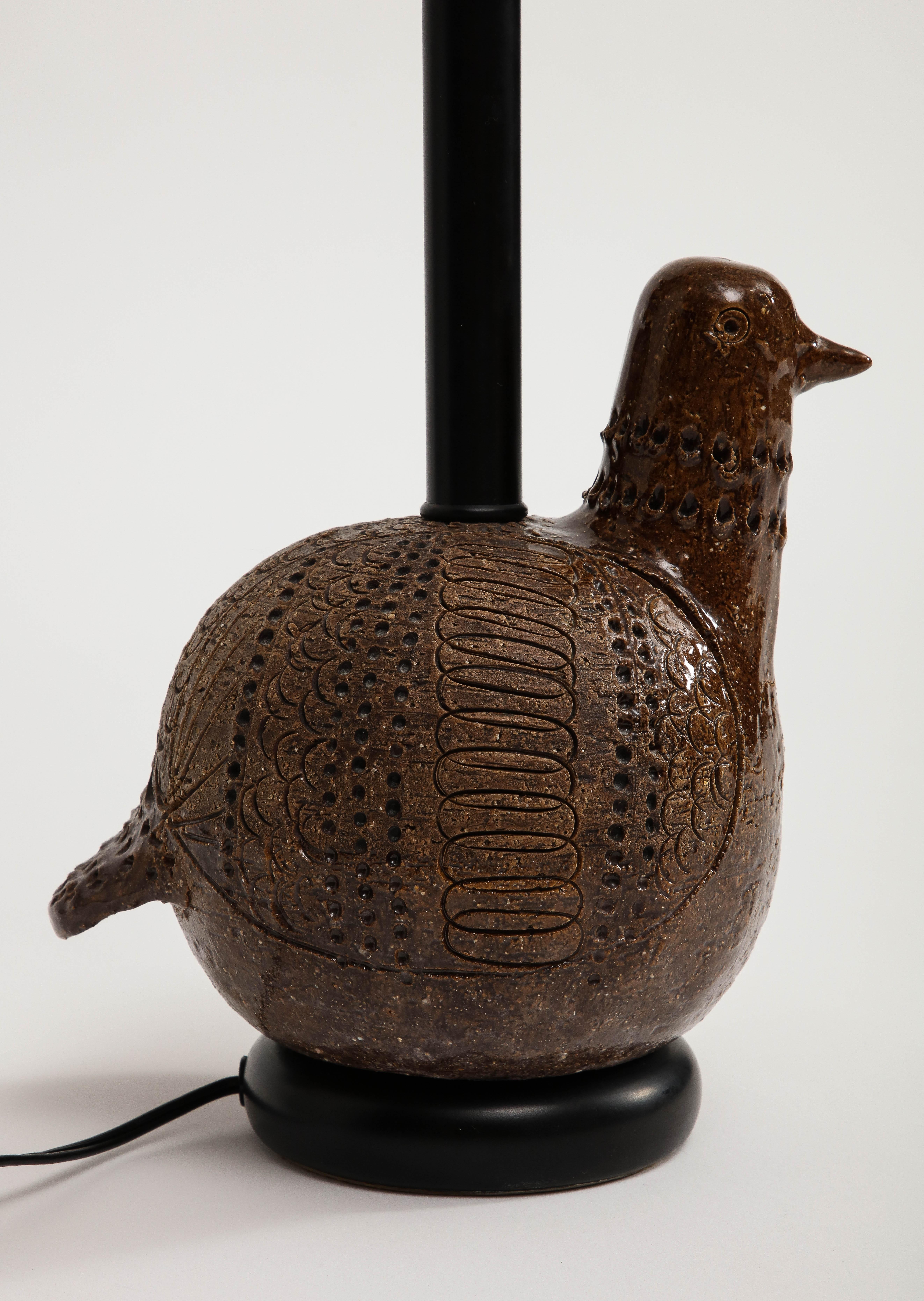Italian Ceramic Bird Table Lamp by Aldo Londi for Bitossi  8