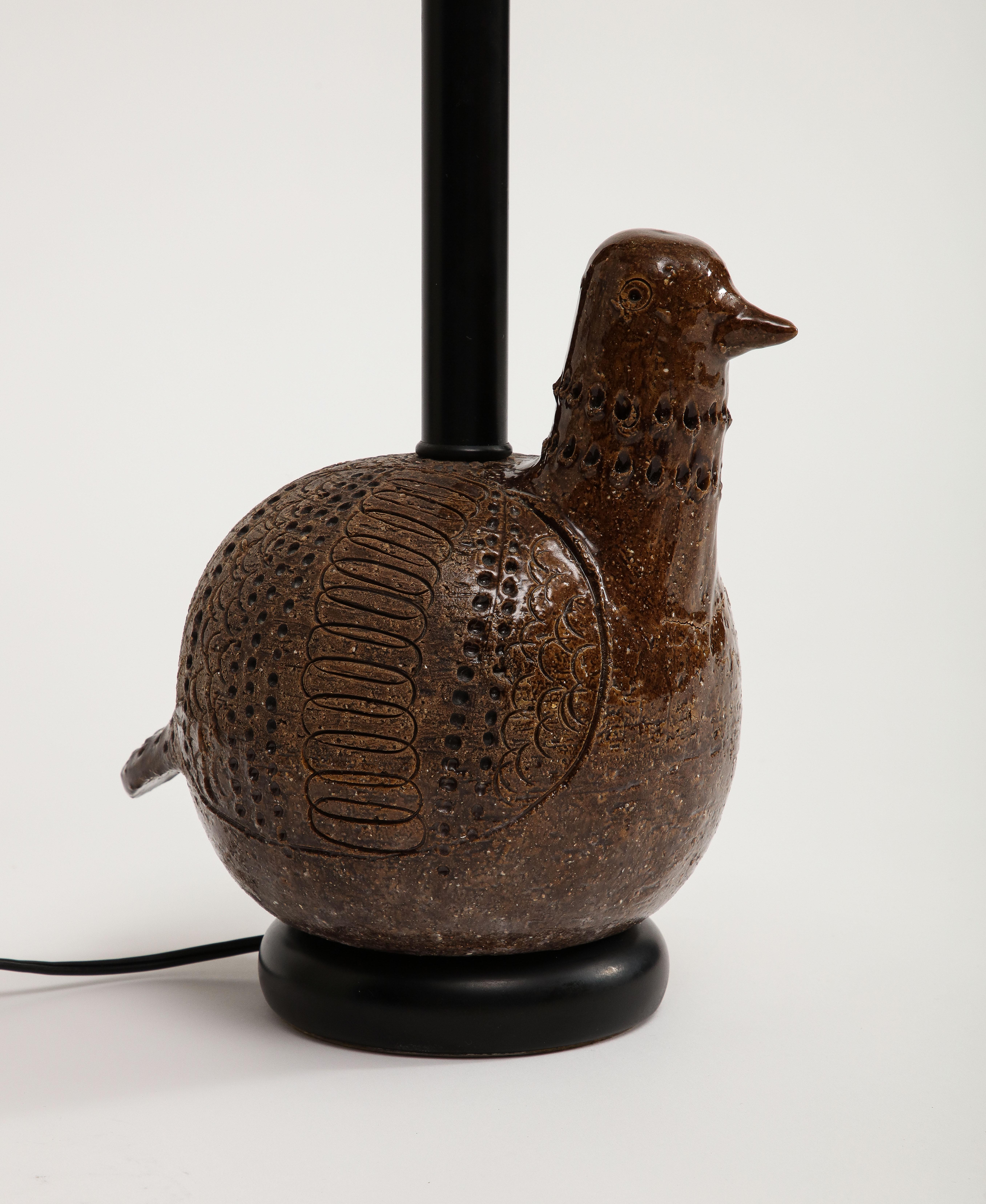 Italian Ceramic Bird Table Lamp by Aldo Londi for Bitossi  9