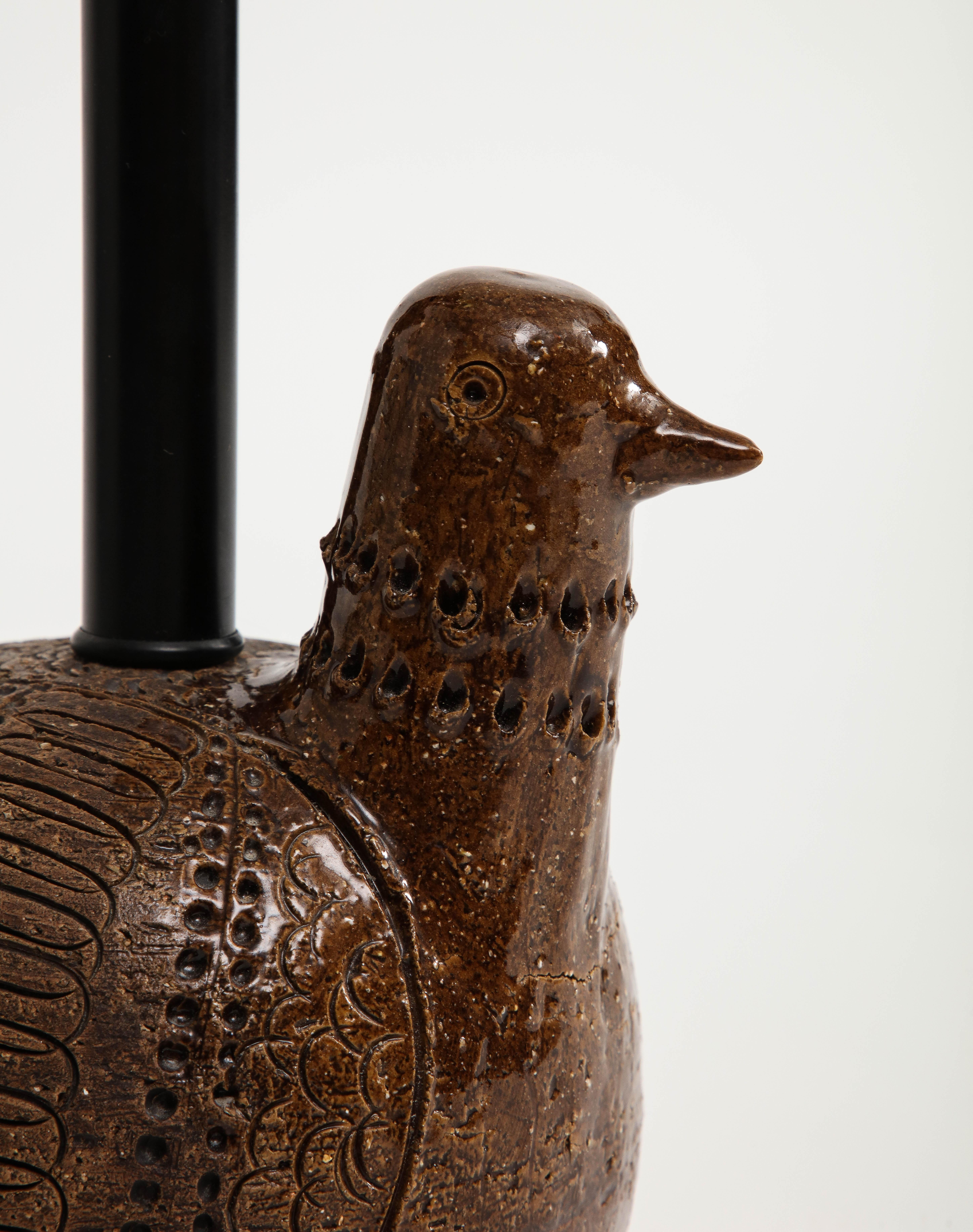 Italian Ceramic Bird Table Lamp by Aldo Londi for Bitossi  10