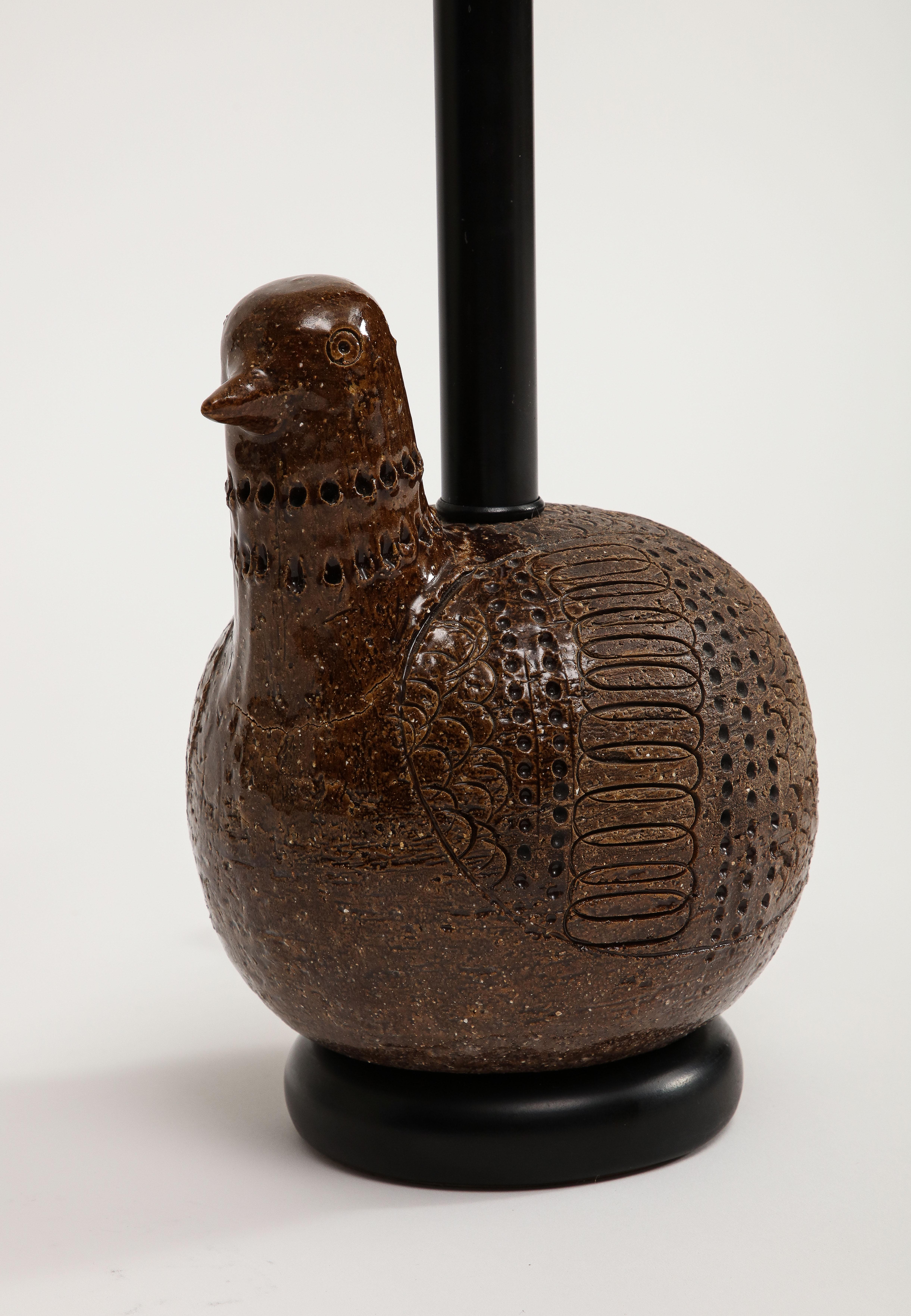 Italian Ceramic Bird Table Lamp by Aldo Londi for Bitossi  12