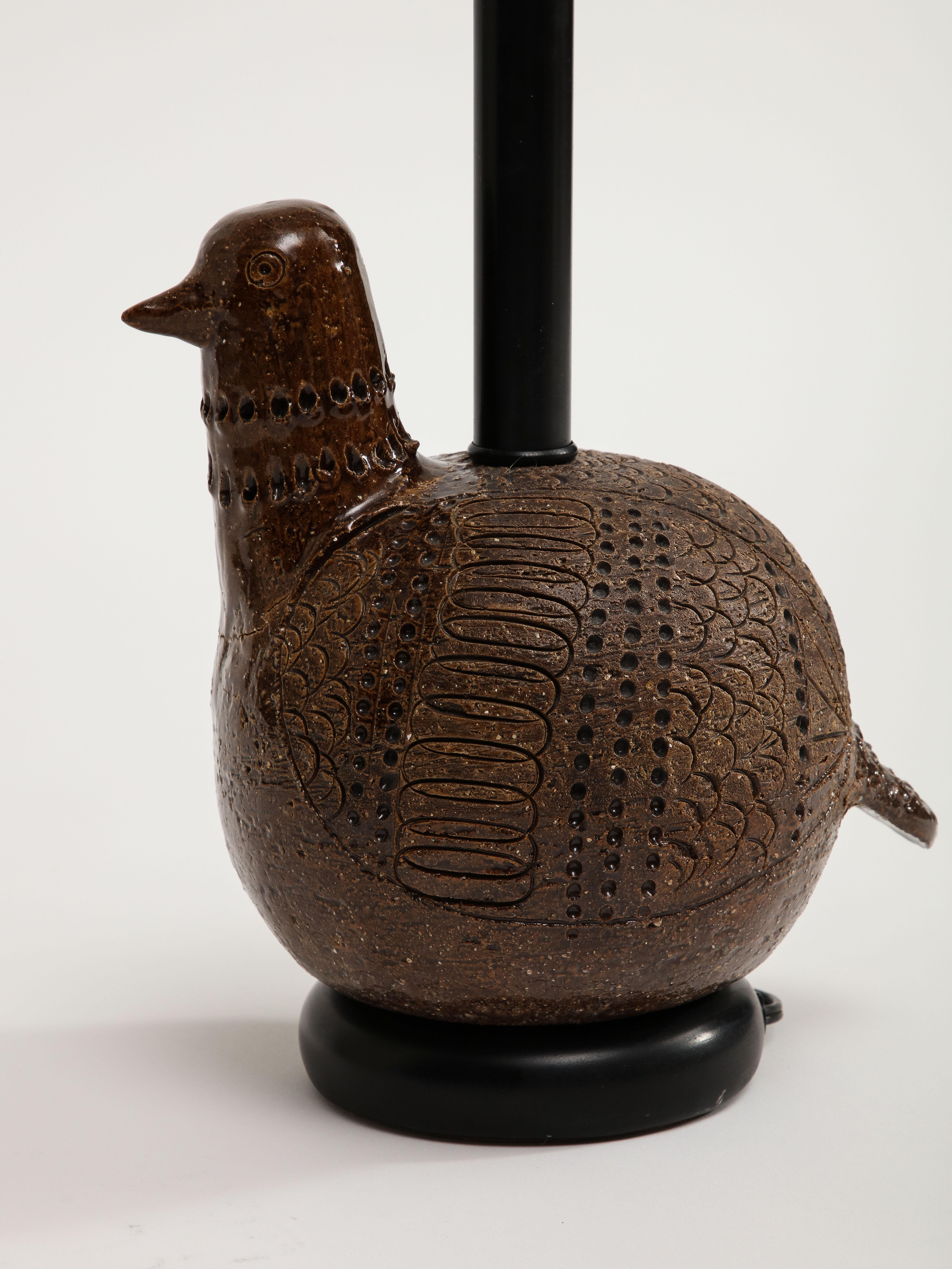 Italian Ceramic Bird Table Lamp by Aldo Londi for Bitossi  13