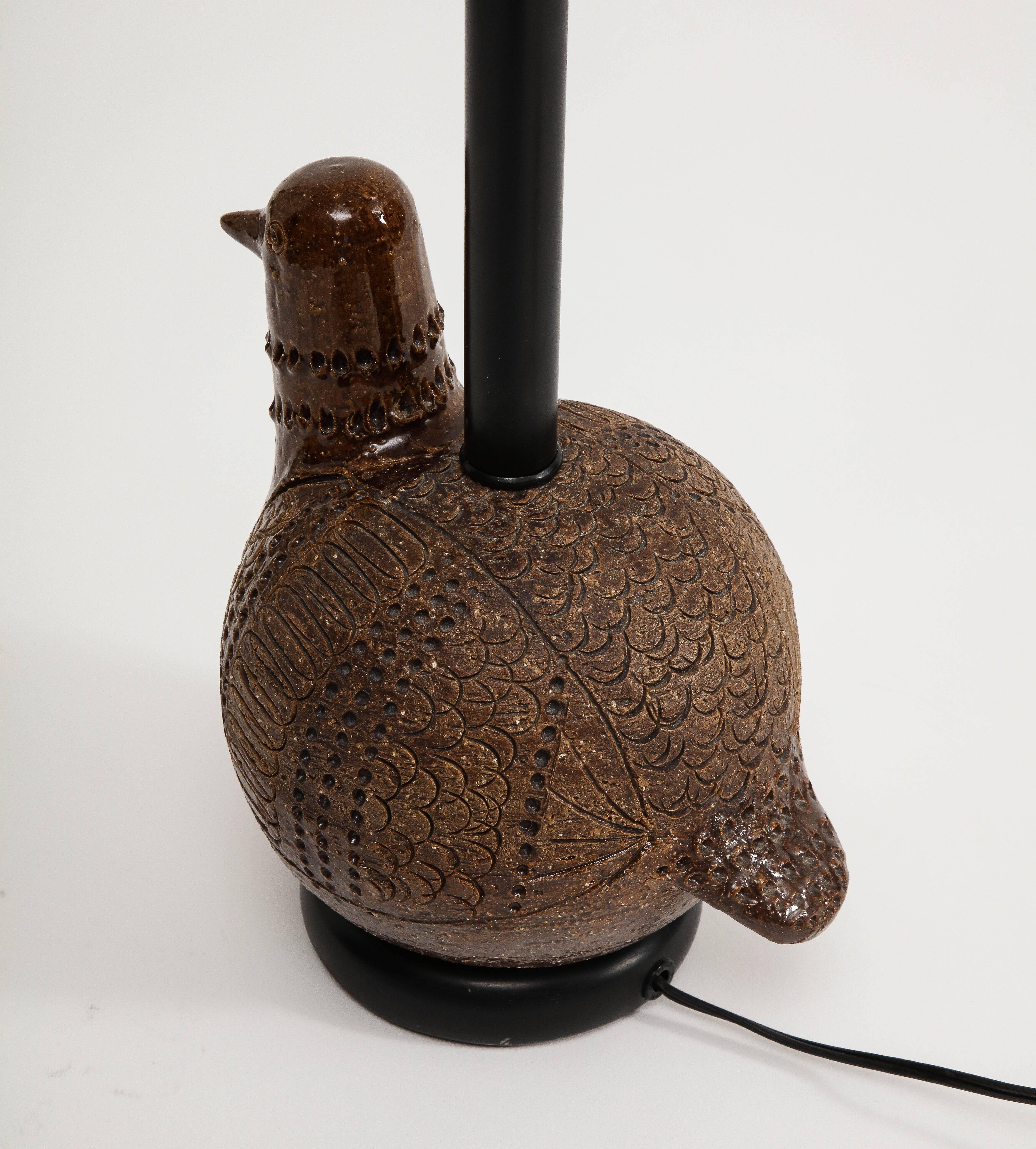 Italian Ceramic Bird Table Lamp by Aldo Londi for Bitossi  14