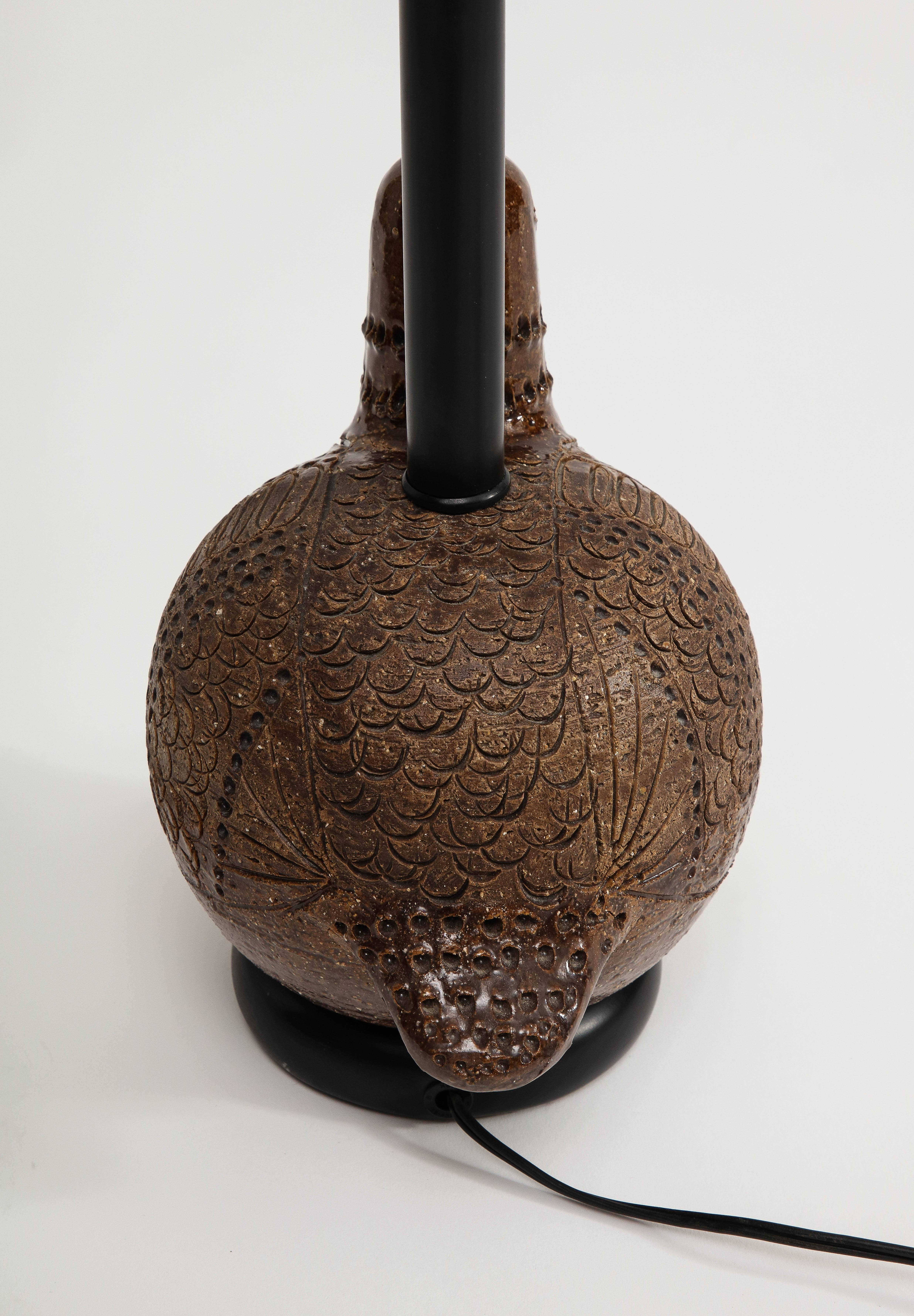 Italian Ceramic Bird Table Lamp by Aldo Londi for Bitossi  15