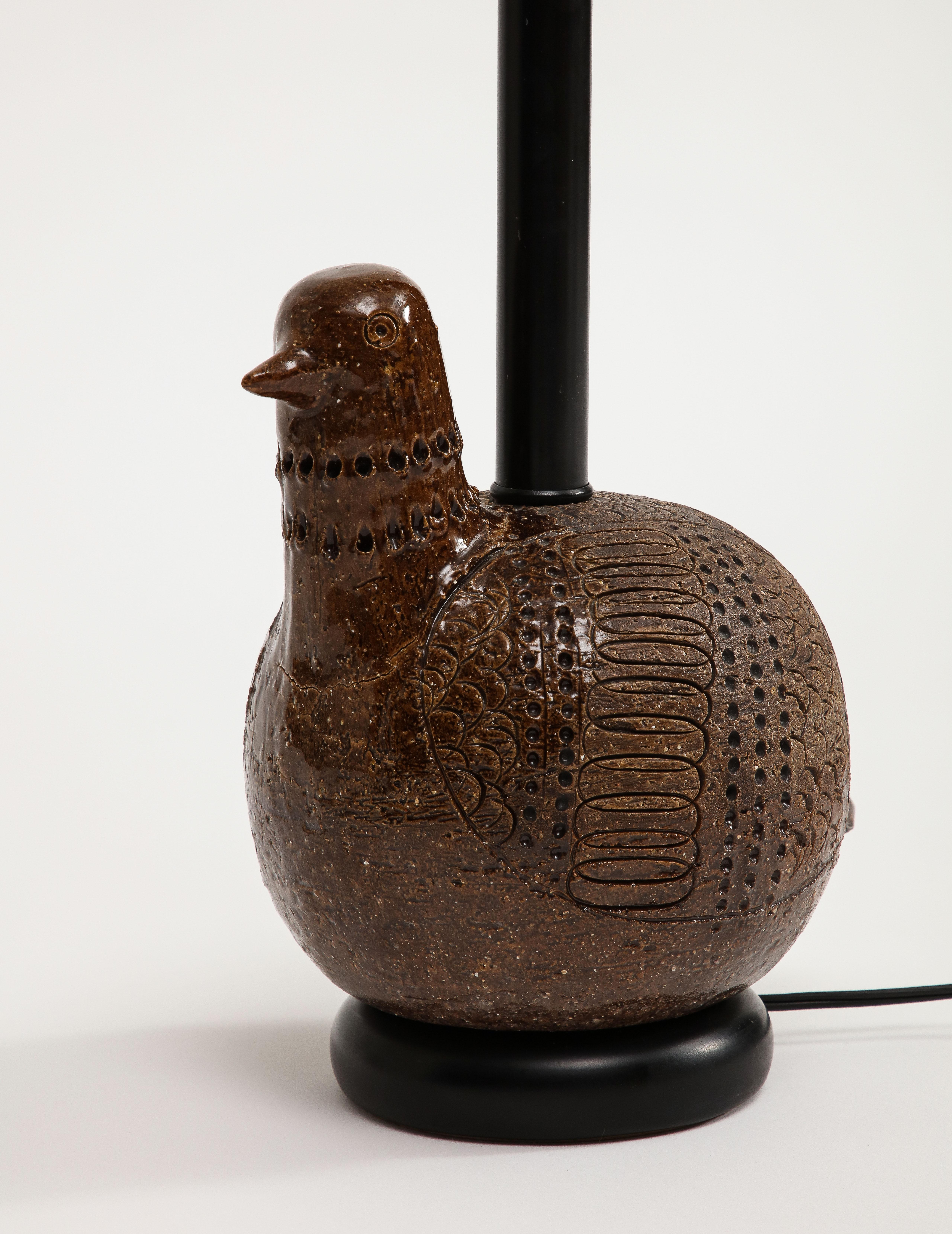 Italian Ceramic Bird Table Lamp by Aldo Londi for Bitossi  2