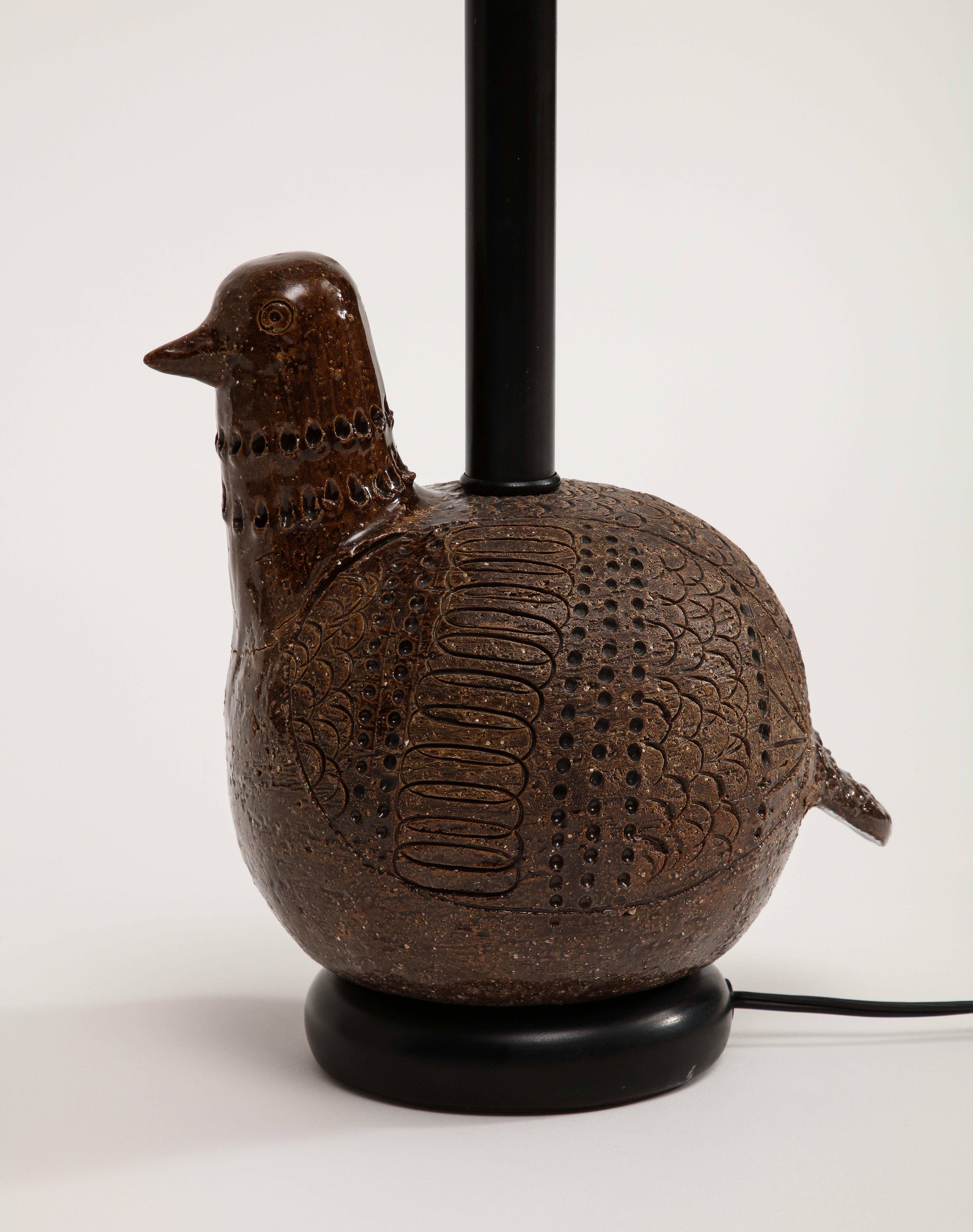 Italian Ceramic Bird Table Lamp by Aldo Londi for Bitossi  4