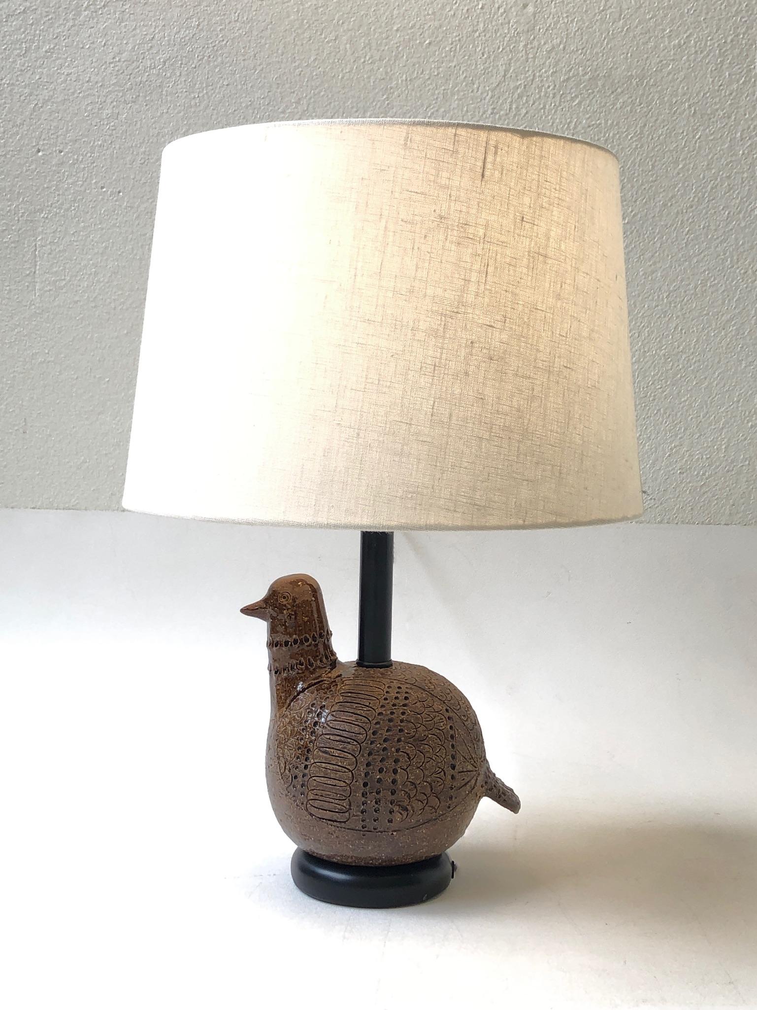ceramic bird lamp
