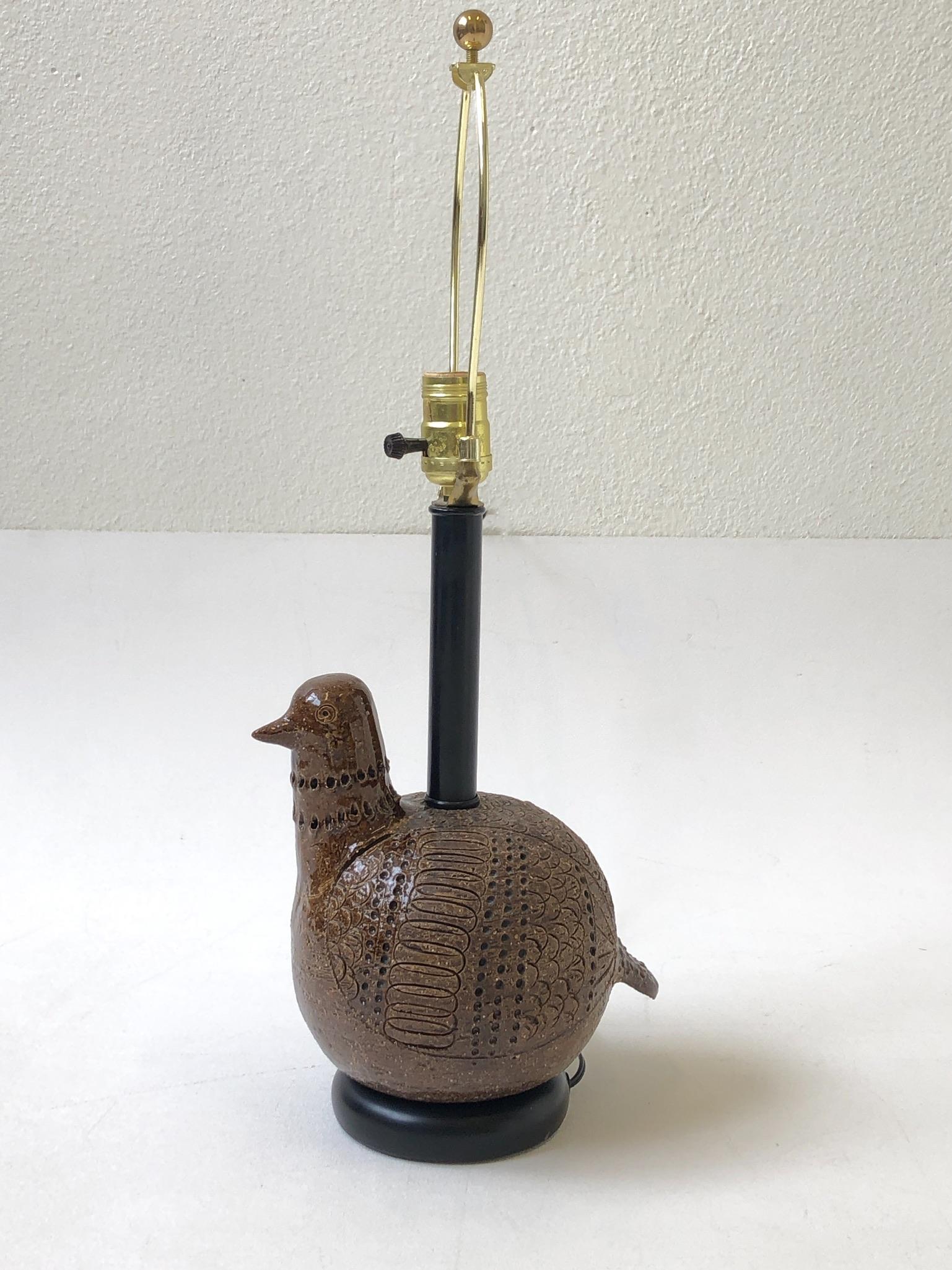 vintage bird lamp