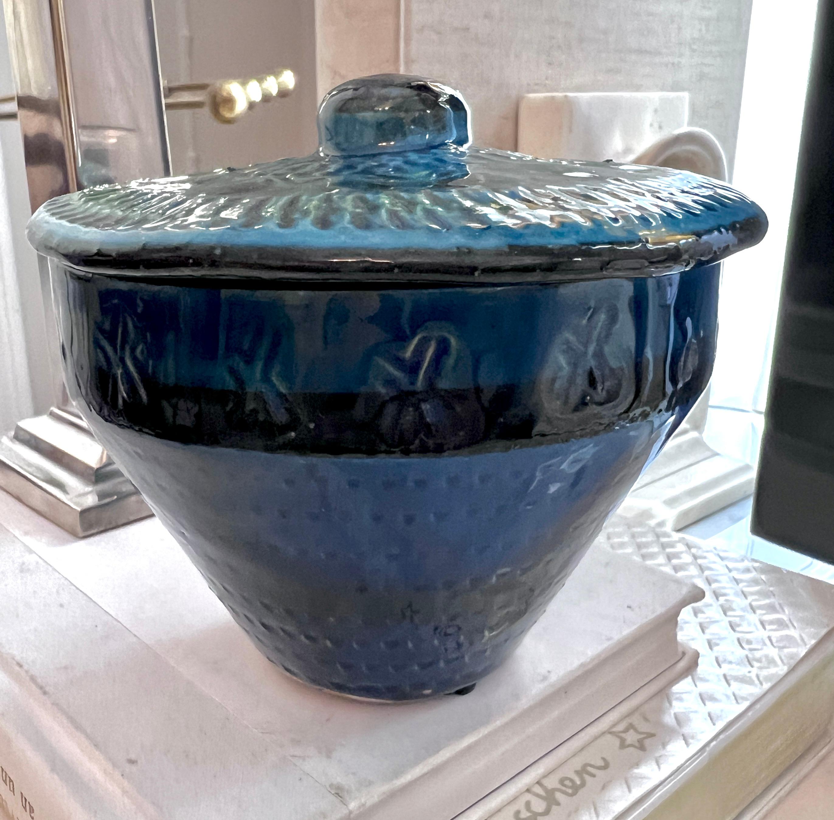 Italian Ceramic Bitossi Lidded Jar or Bowl  For Sale 5
