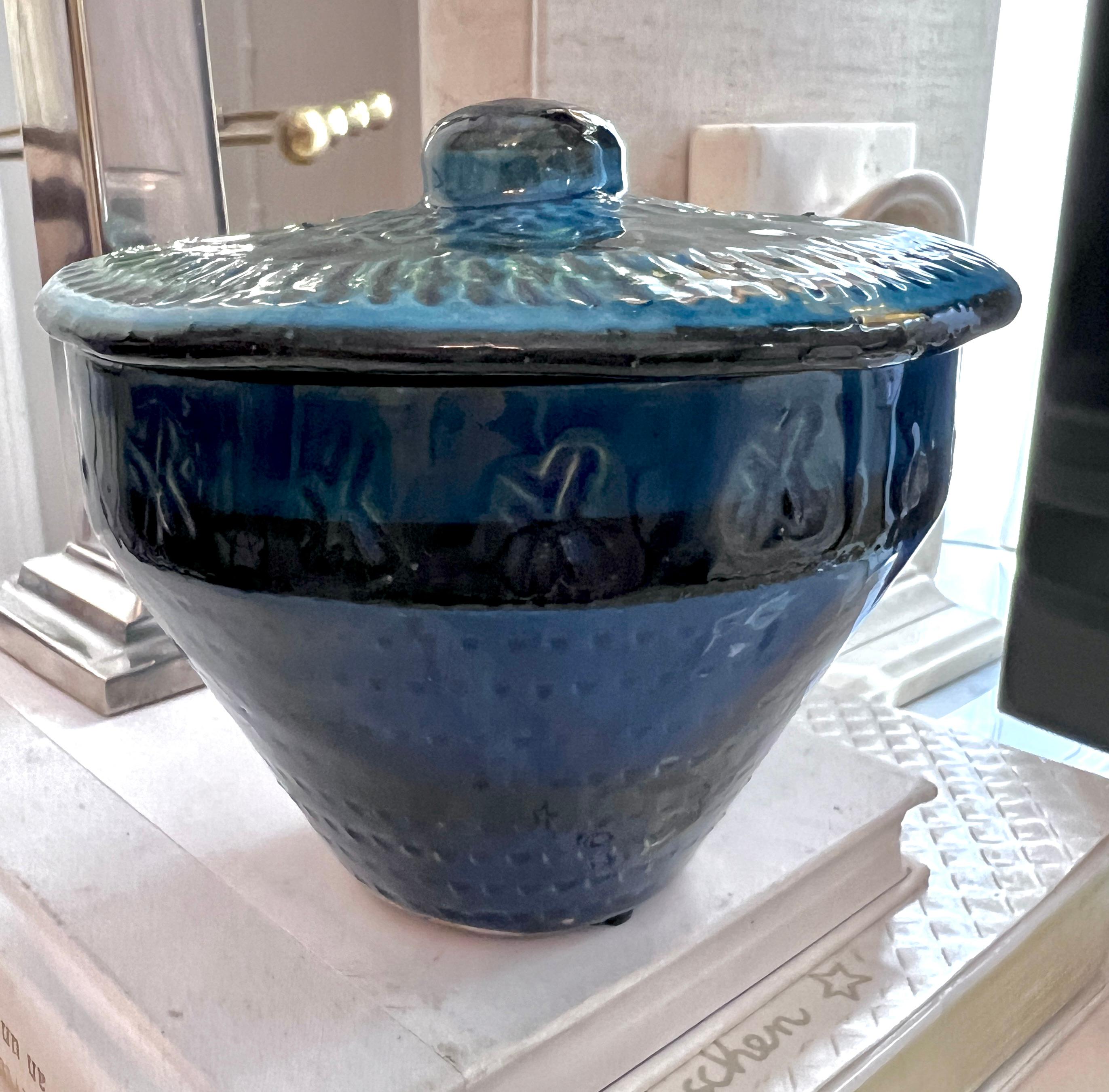 Italian Ceramic Bitossi Lidded Jar or Bowl For Sale 5