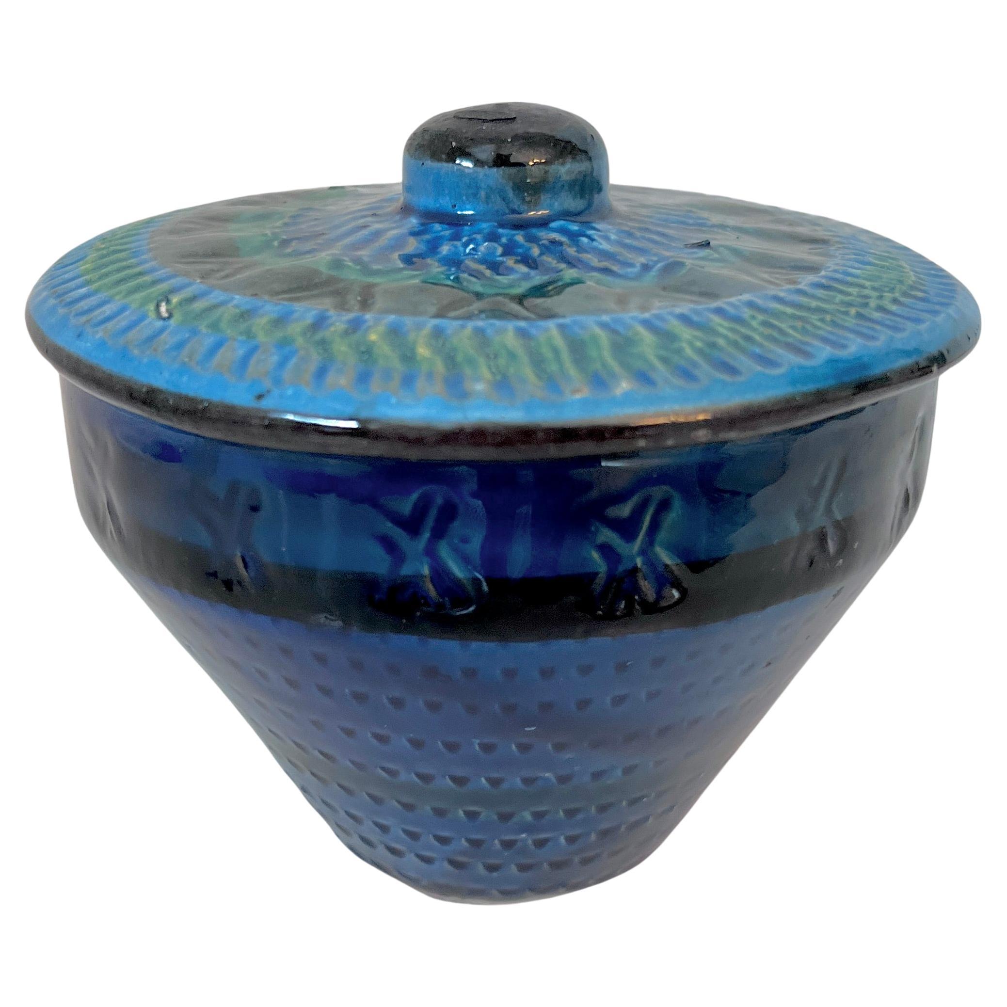 Italienische Keramik Bitossi Lidded Jar oder Schüssel 
