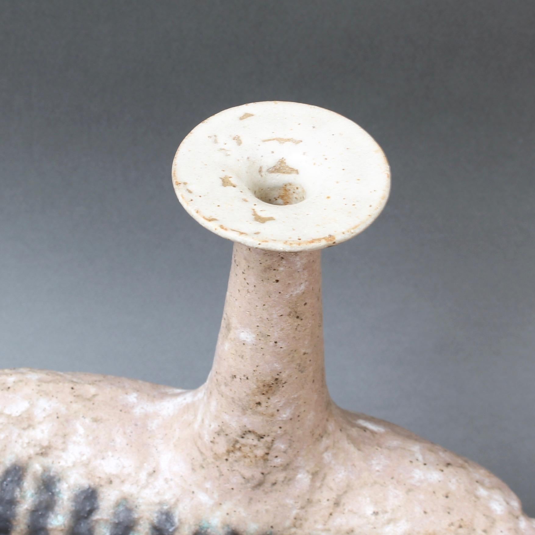 Italian Ceramic Bottle-Shaped Vase by Bruno Gambone, circa 1980s For Sale 8