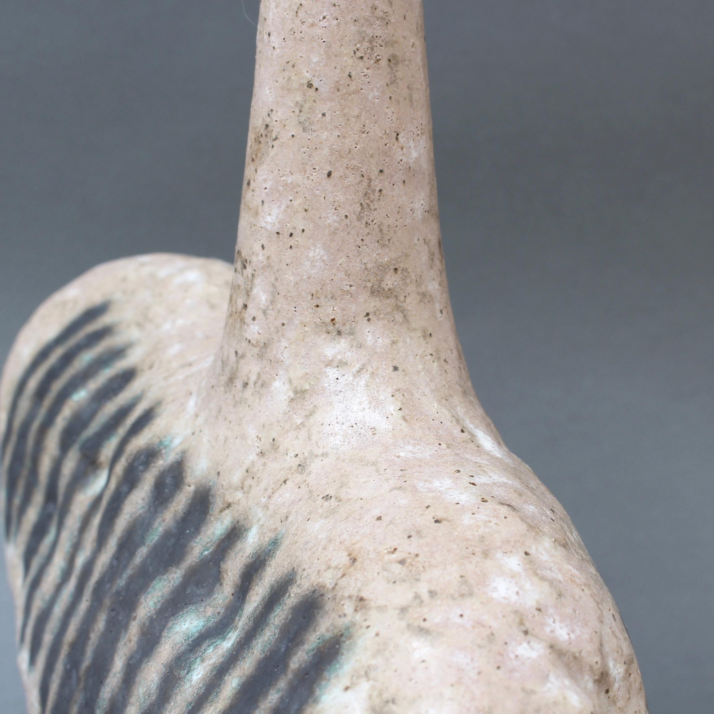 Italian Ceramic Bottle-Shaped Vase by Bruno Gambone, circa 1980s For Sale 11