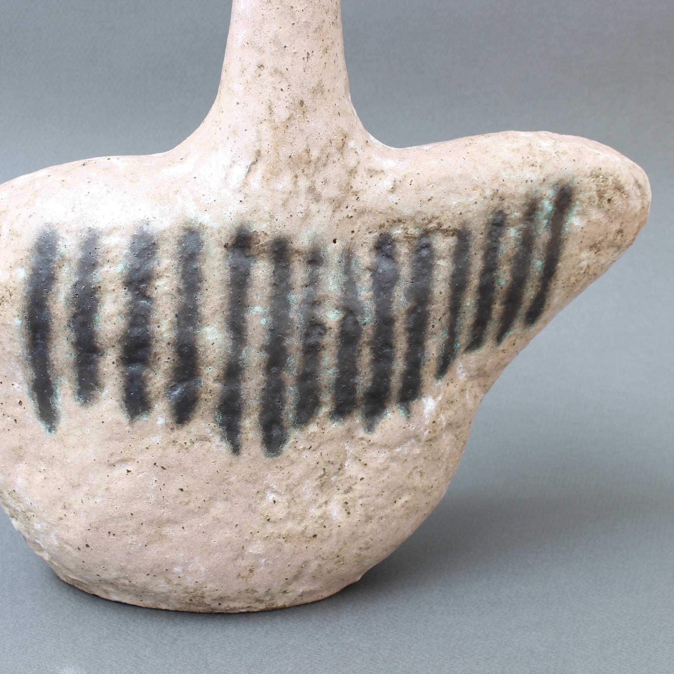 Italian Ceramic Bottle-Shaped Vase by Bruno Gambone, circa 1980s For Sale 15