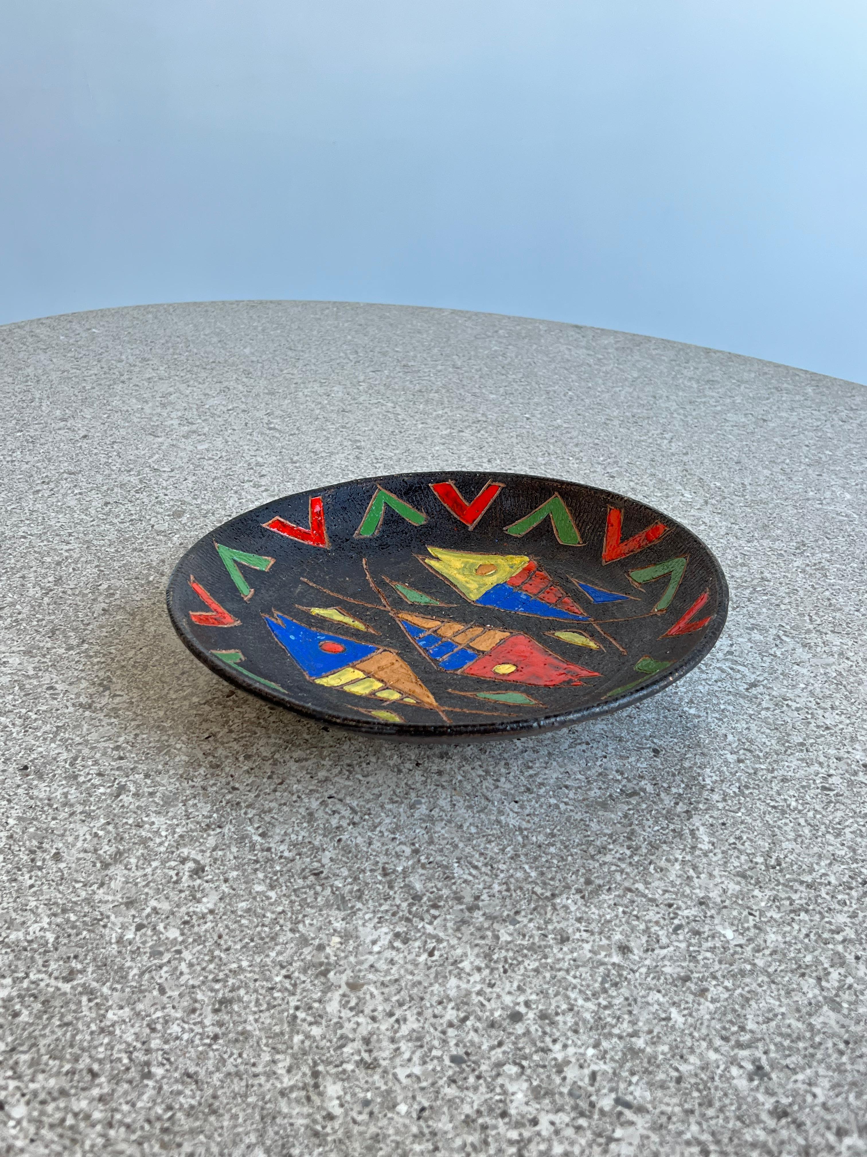 Mid-Century Modern Italian Ceramic Bowl by Bitossi