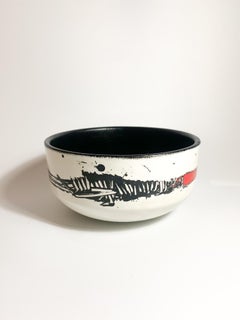 Cuenco de cerámica italiana de Emilio Scanavino de los años 60