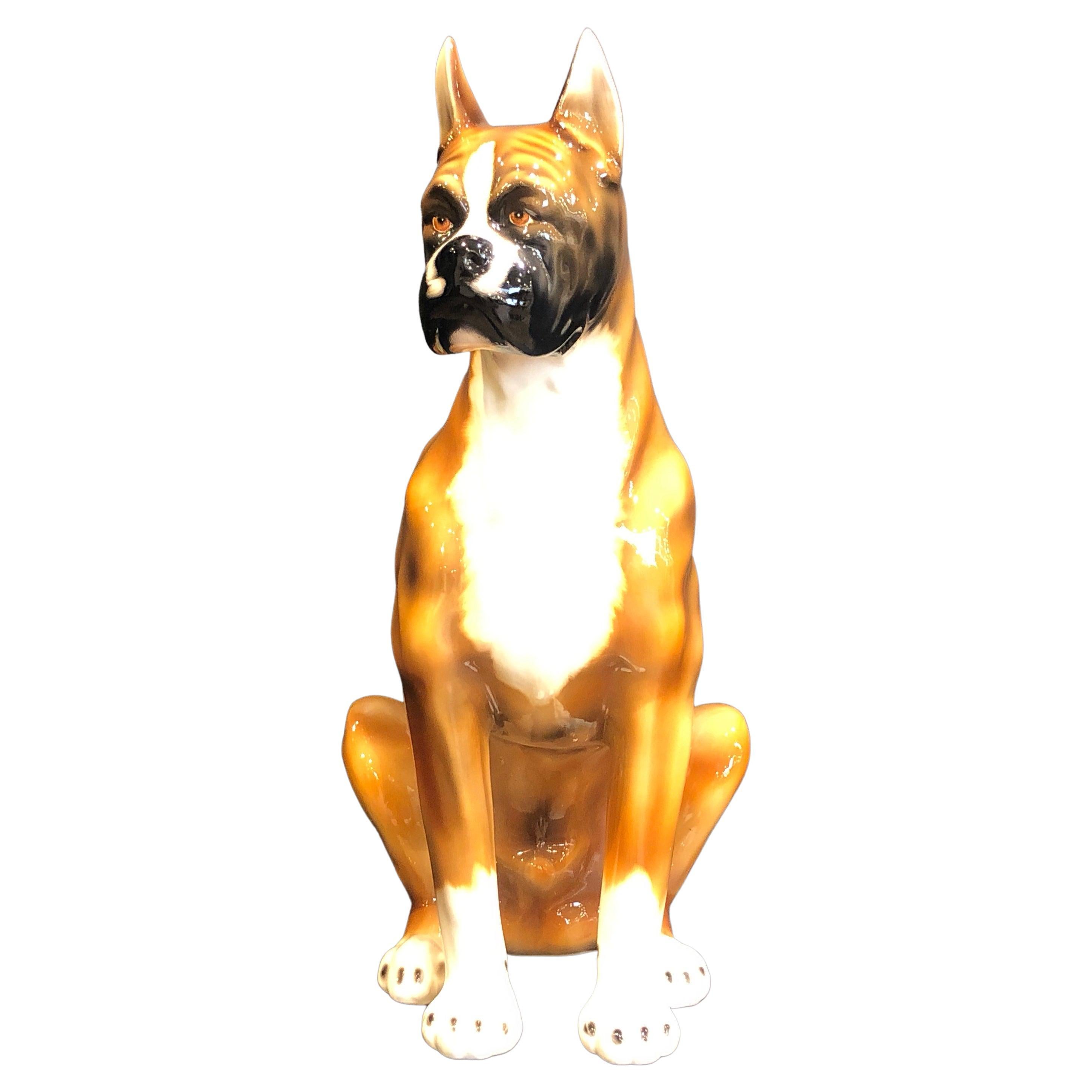 1970s Italian Ceramic Dalmation Statue Figure at 1stDibs