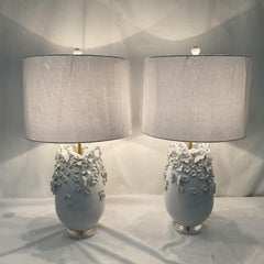 Italian Ceramic Butterfly Lamps