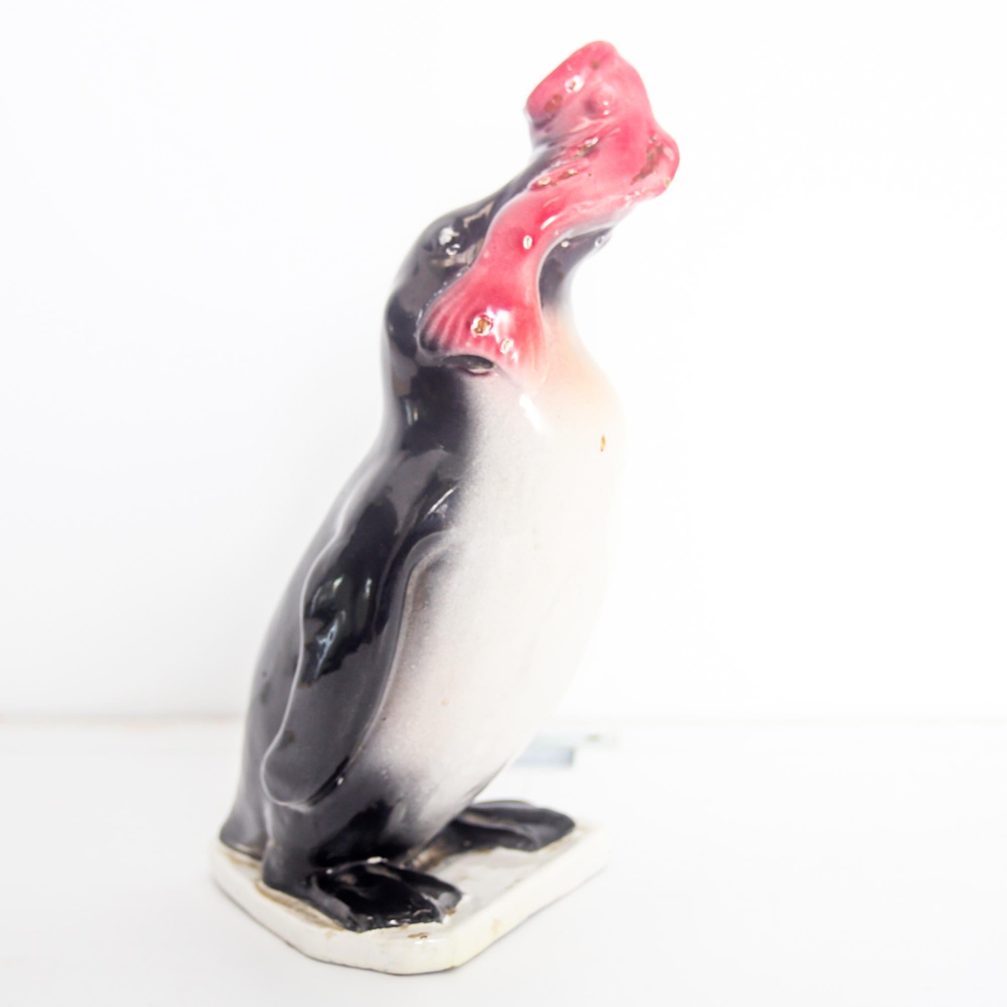 Mid-Century Modern Céramique italienne mi-siècle Pinguin par Cima, 1950 en vente