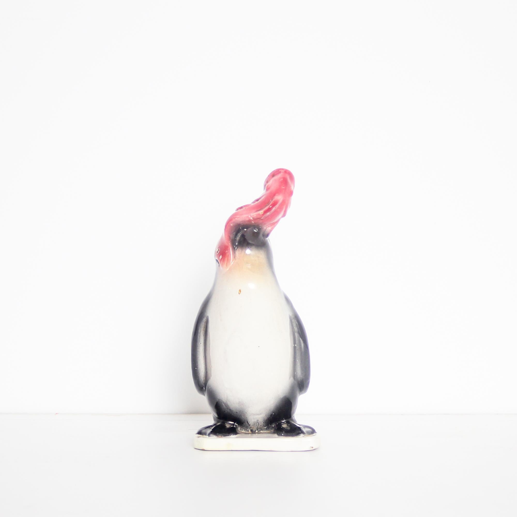 Italian Mid Century Pinguin Ceramic by Cima, 1950 In Good Condition For Sale In Byron Bay, NSW