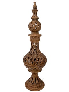 Italian Ceramic Candleholder and Incense Burner, Handcrafted Decorative Set