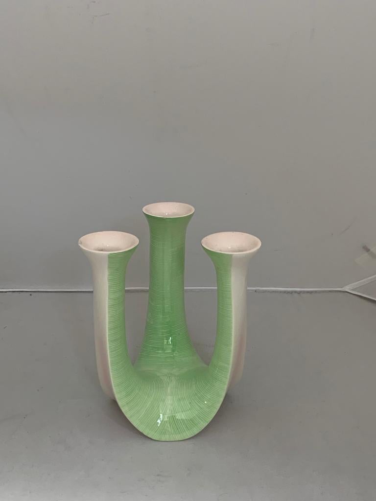 Italian Ceramic Candleholder from Vibi, 1950s For Sale 5