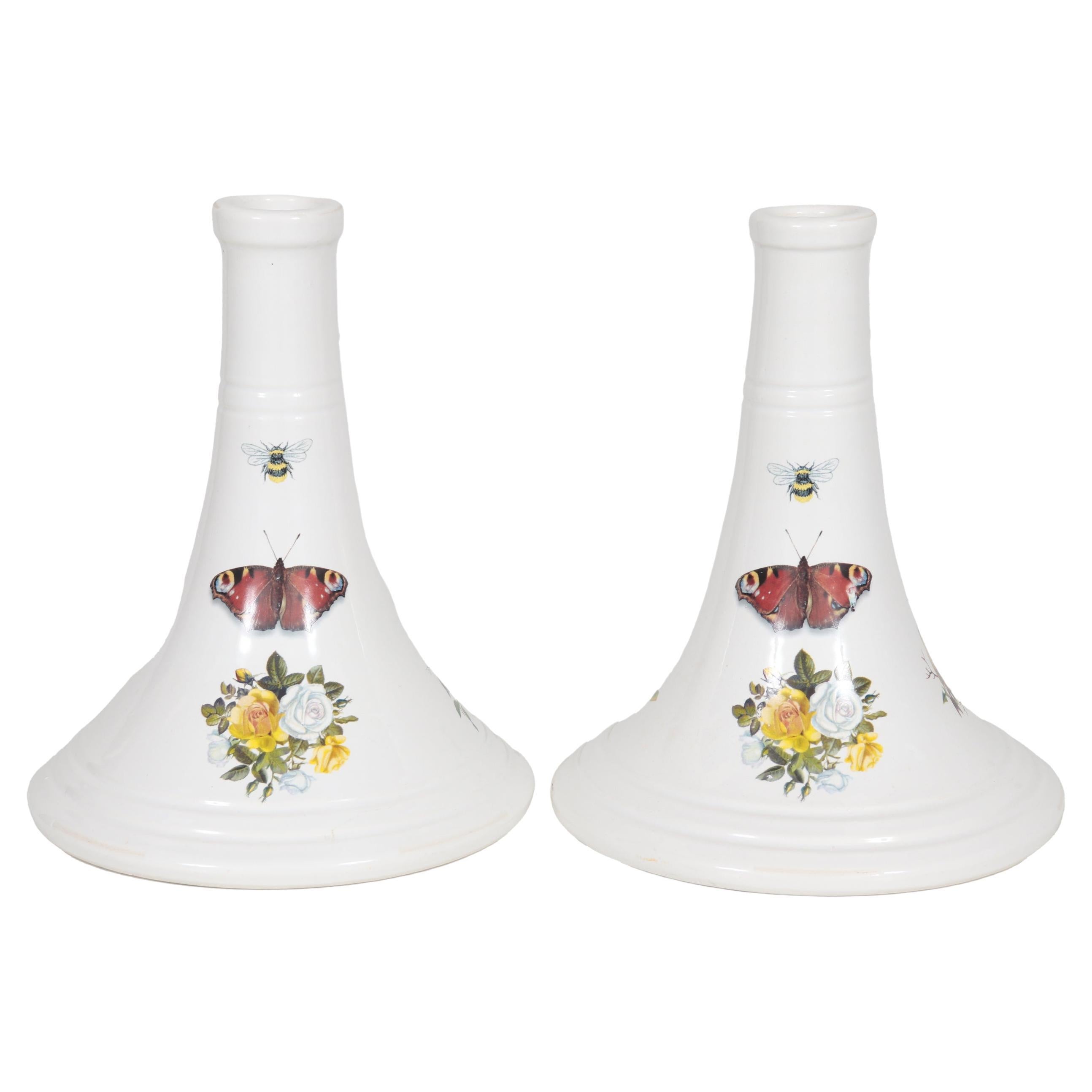 Italian Ceramic Candlestick Holders For Sale