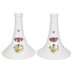 Italian Ceramic Candlestick Holders