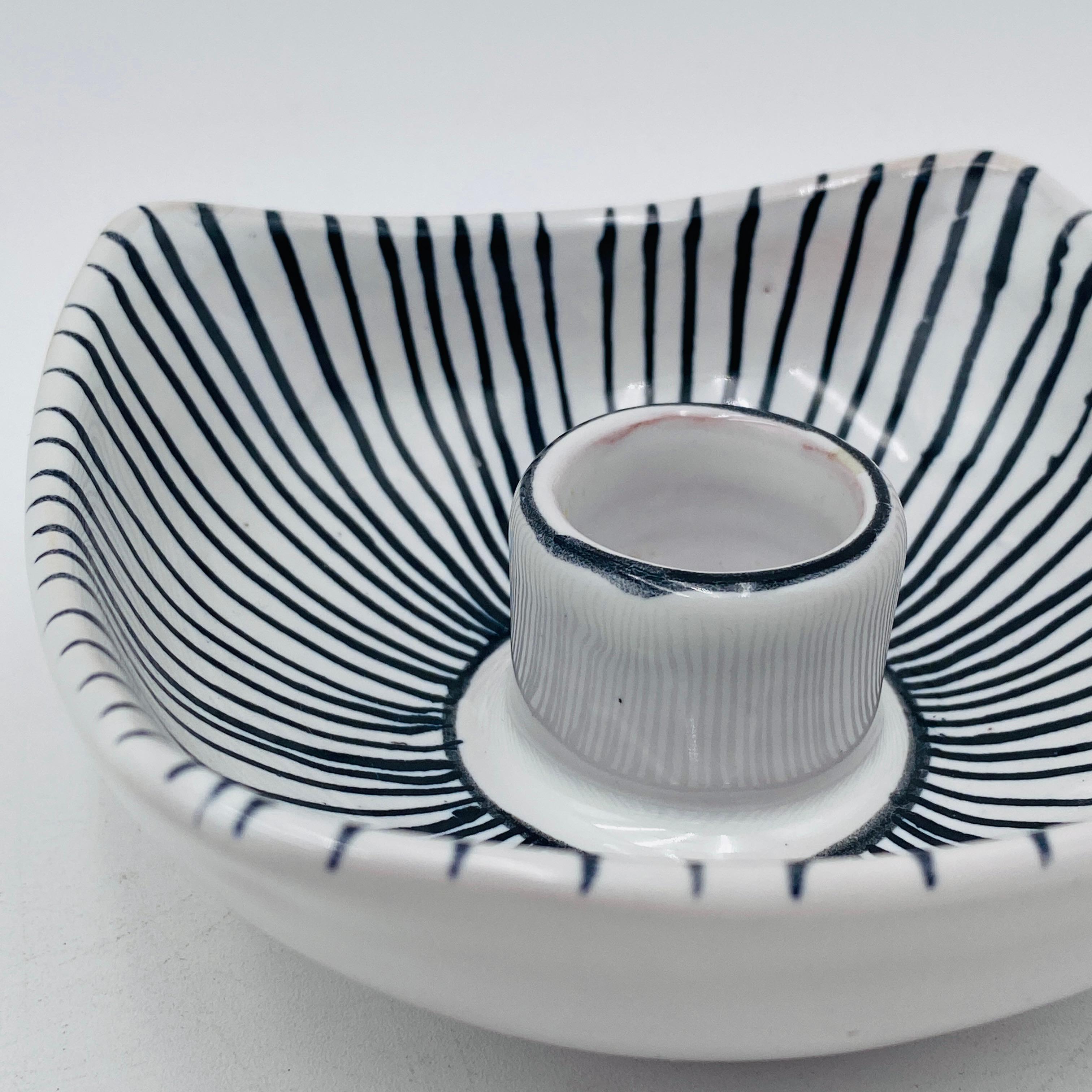 Mid-20th Century Italian Ceramic Candlestick Holders Italy 1960s For Sale