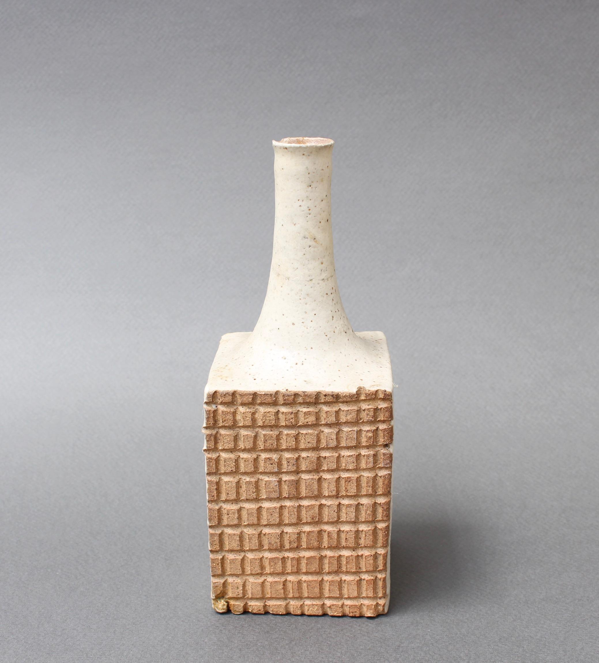 Italian Ceramic Decorative Bottle by Bruno Gambone 'circa 1980s', Small 1