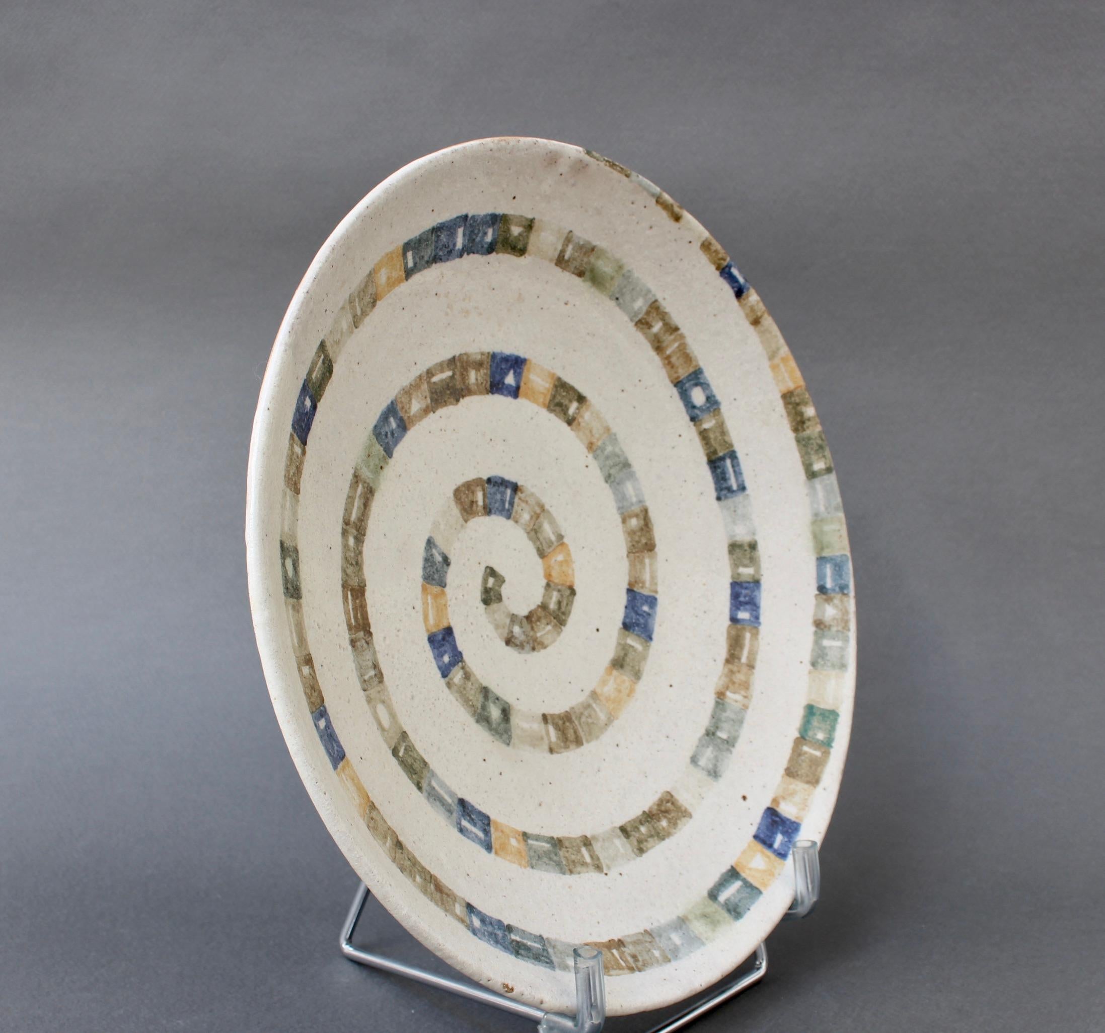Italian Ceramic Decorative Bowl by Bruno Gambone (circa 1980s) For Sale 5