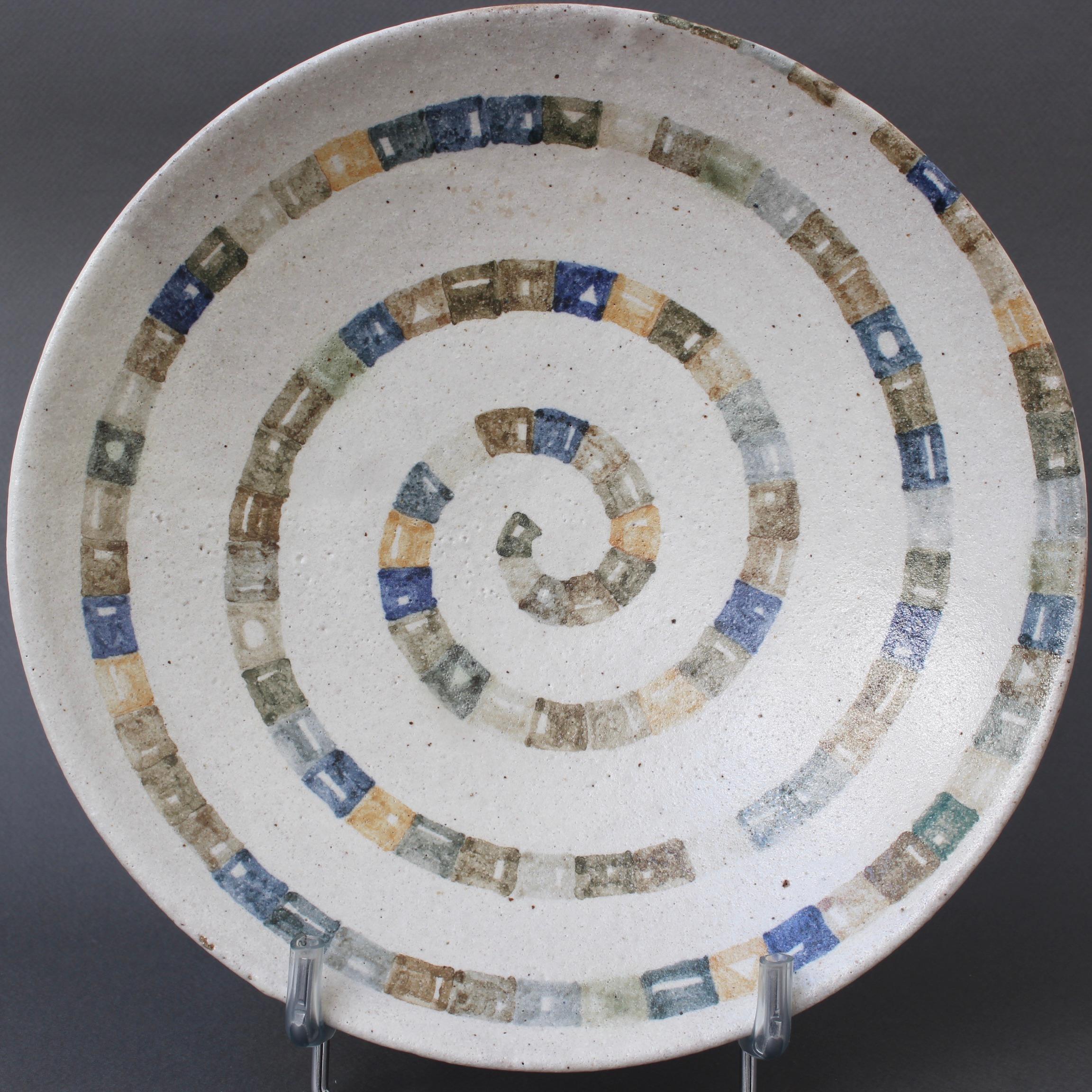 Italian Ceramic Decorative Bowl by Bruno Gambone (circa 1980s) For Sale 6
