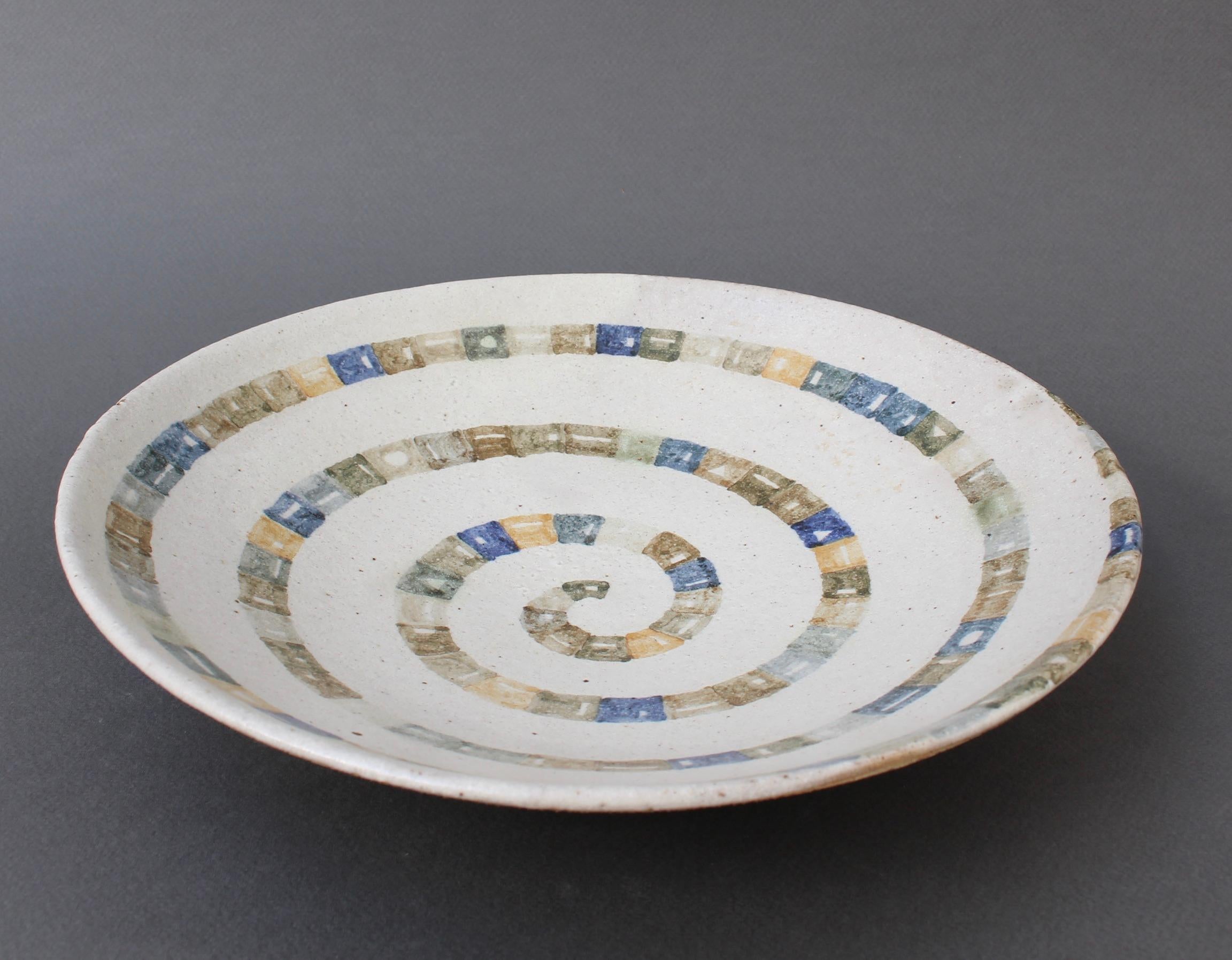 Italian Ceramic Decorative Bowl by Bruno Gambone (circa 1980s) For Sale 9