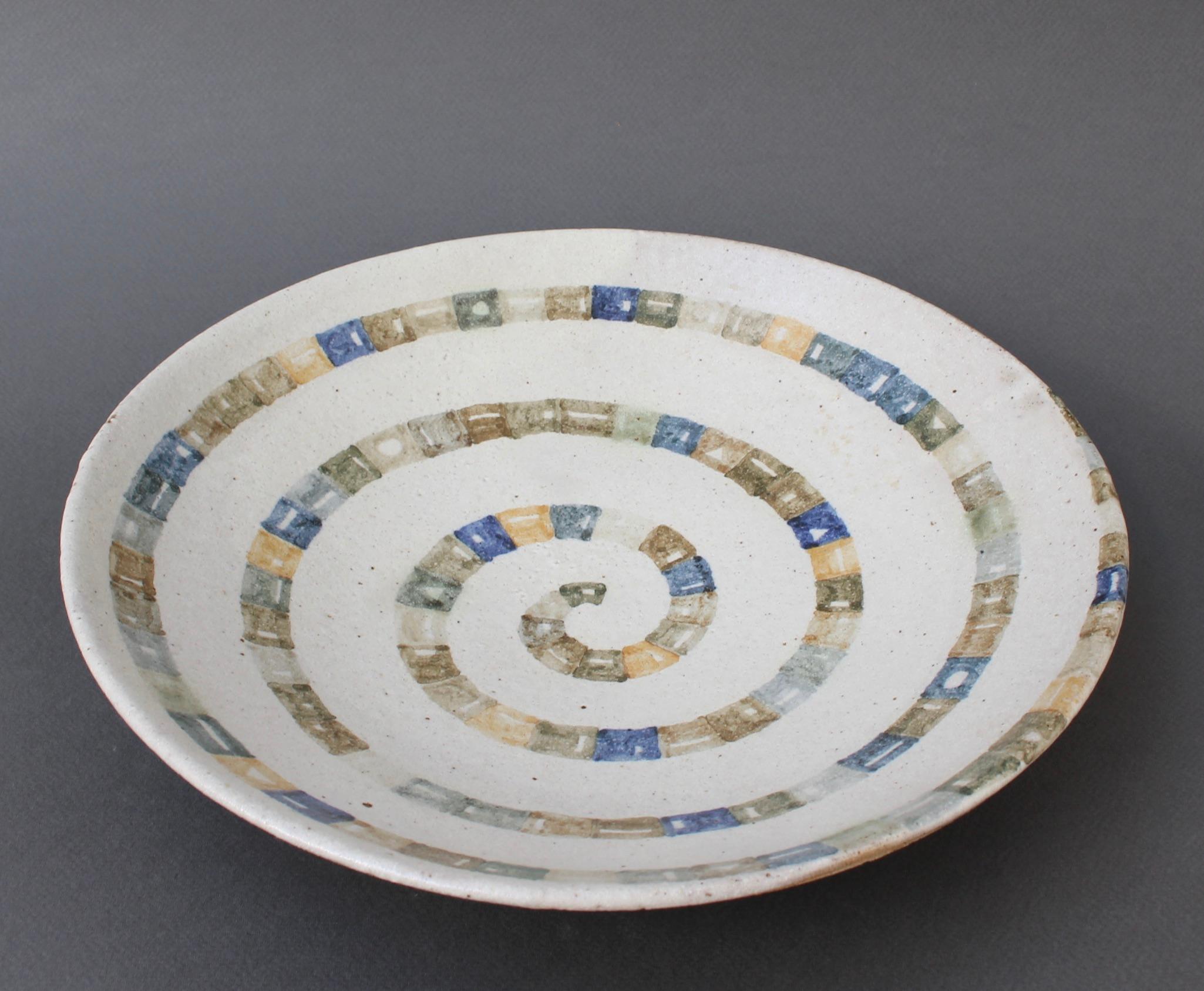 Italian Ceramic Decorative Bowl by Bruno Gambone (circa 1980s) For Sale 10