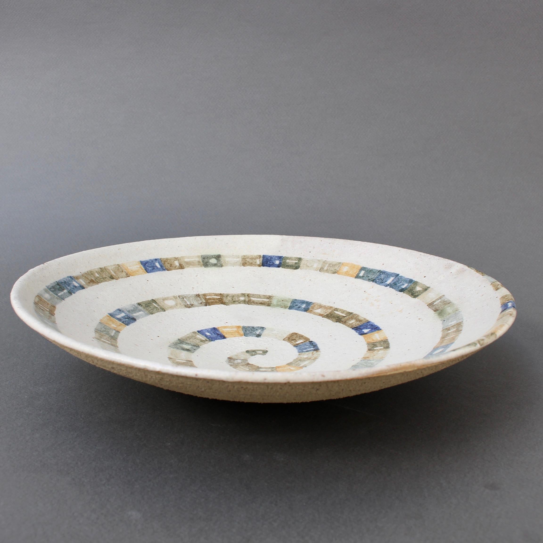 Italian Ceramic Decorative Bowl by Bruno Gambone (circa 1980s) For Sale 11