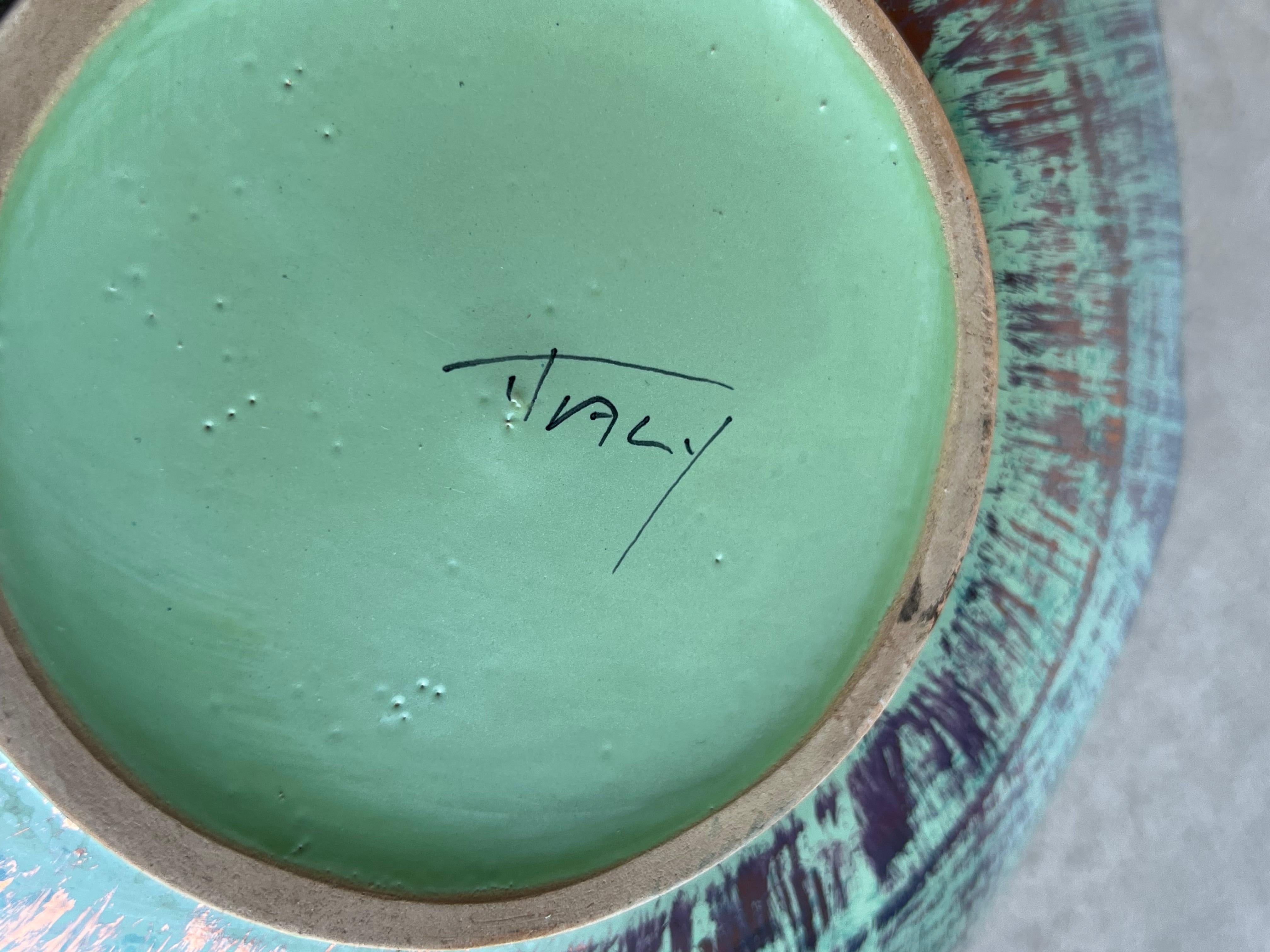 Italian Ceramic Decorative Bowl For Sale 2