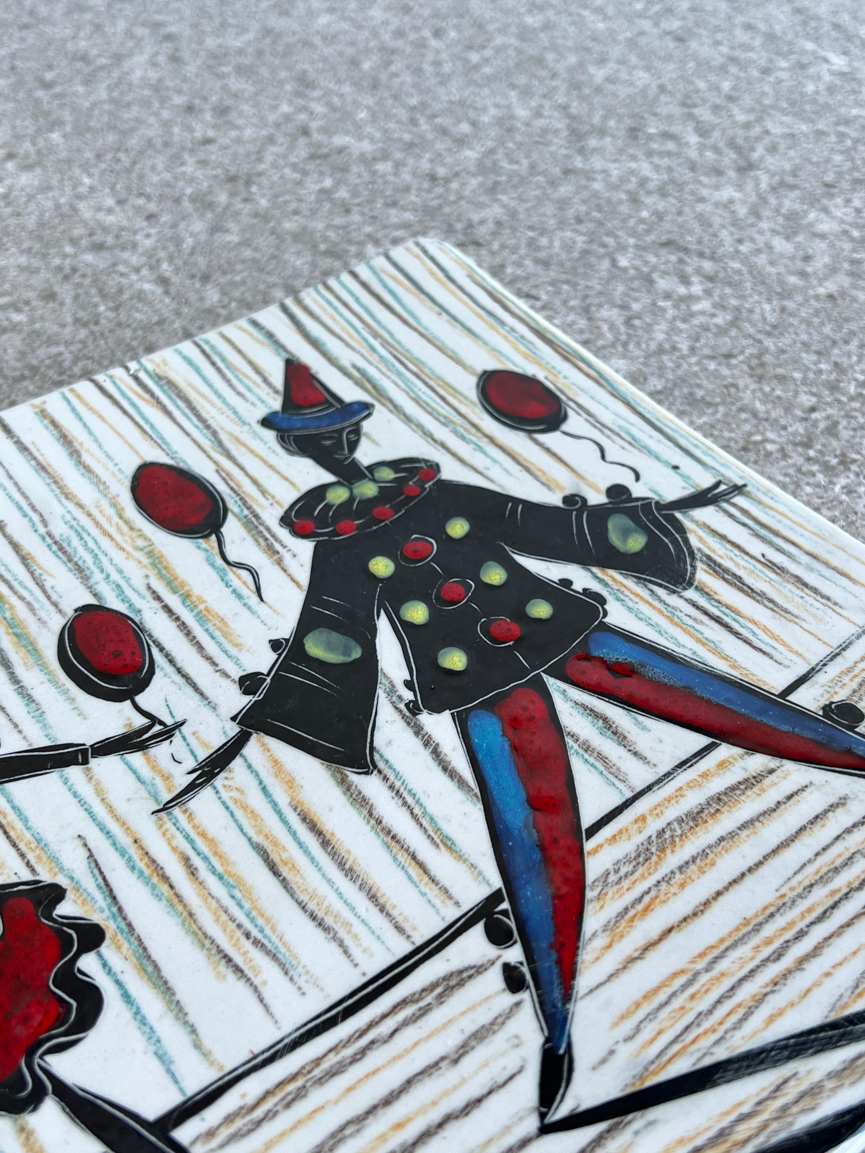 Mid-Century moderno Piatto in ceramica italiana di Etruria Sesto Fiorentino in vendita