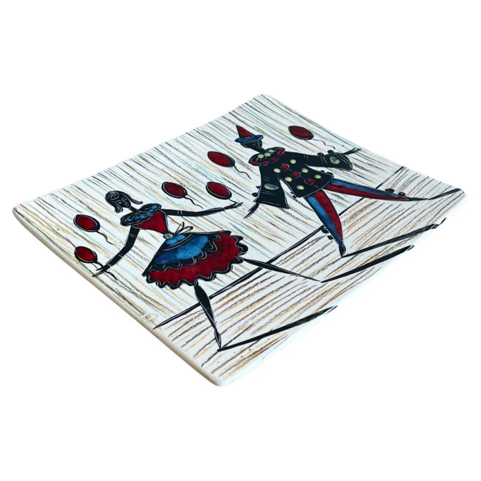 Italian Aldo Londi Ceramic Bowl For Sale at 1stDibs