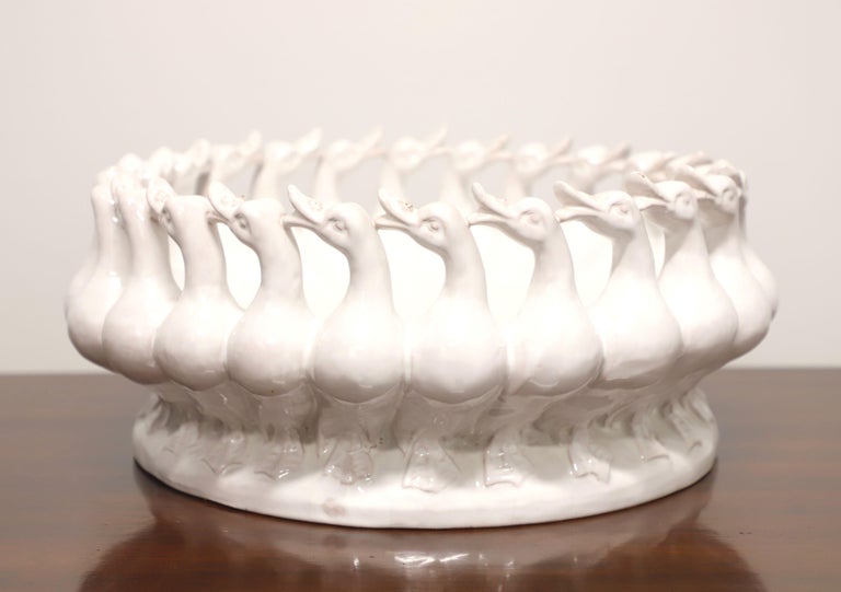Italian Ceramic "Ducks in a Row" Serving Bowl at 1stDibs